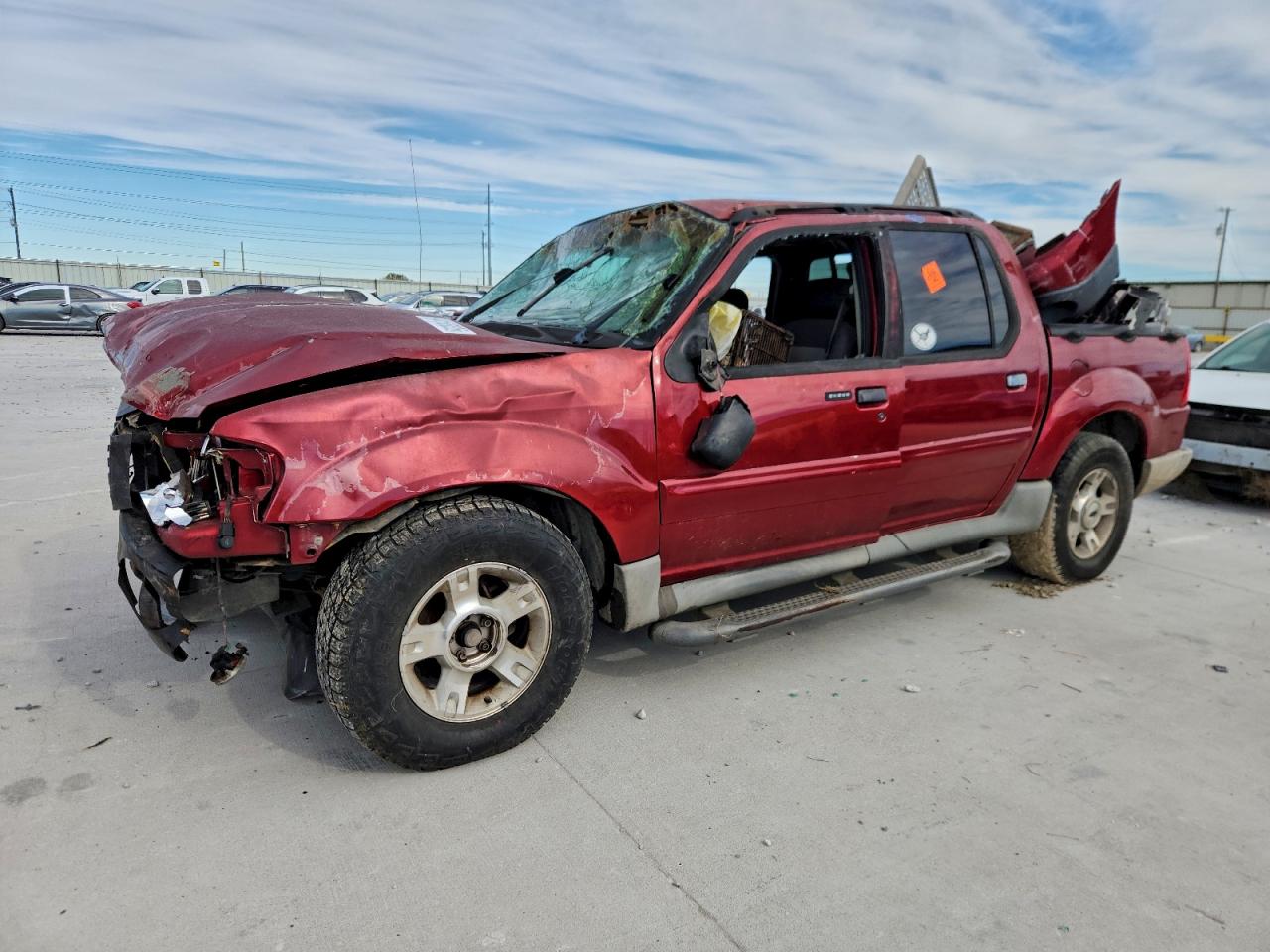 2003 Ford Explorer Sport Trac Red vin: 1FMZU67E23UC07935