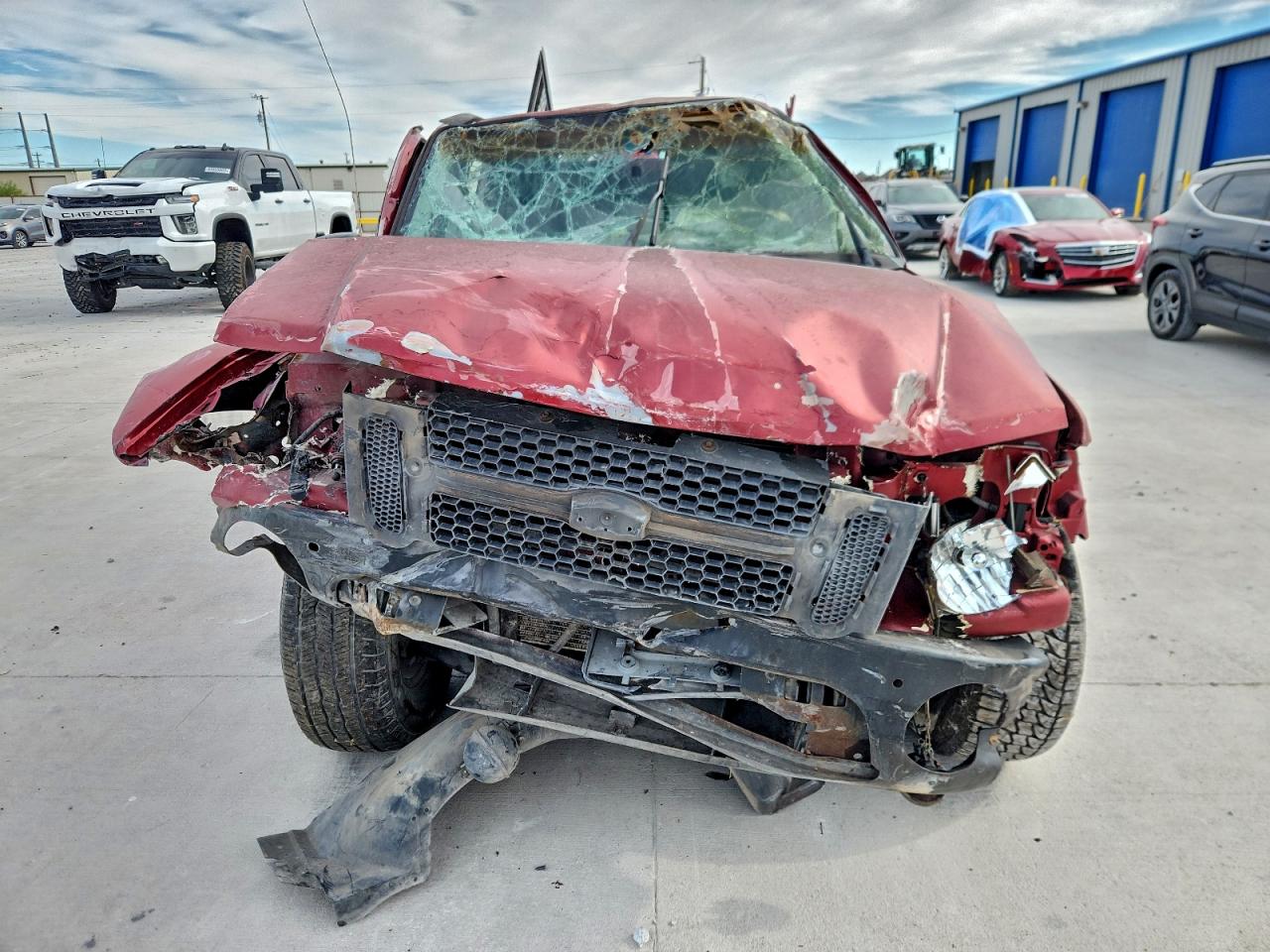 2003 Ford Explorer Sport Trac Red vin: 1FMZU67E23UC07935