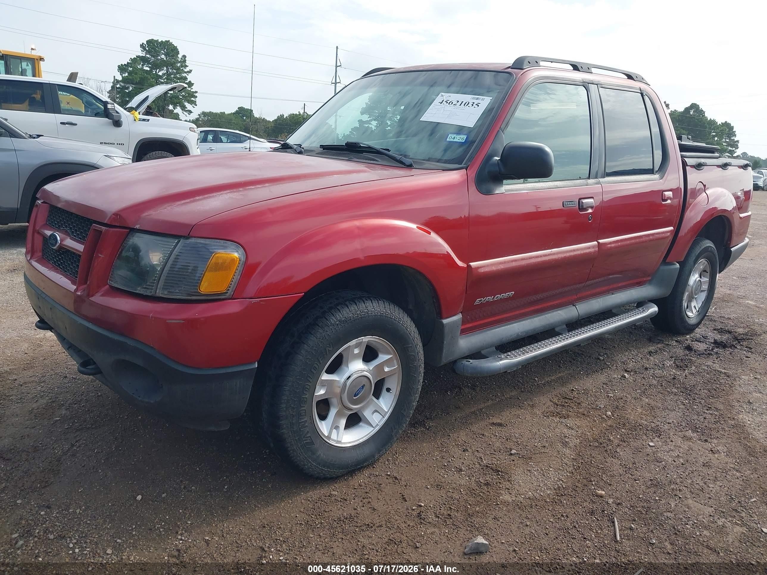 2001 Ford Explorer Sport Trac   Red vin: 1FMZU67E51UB72403