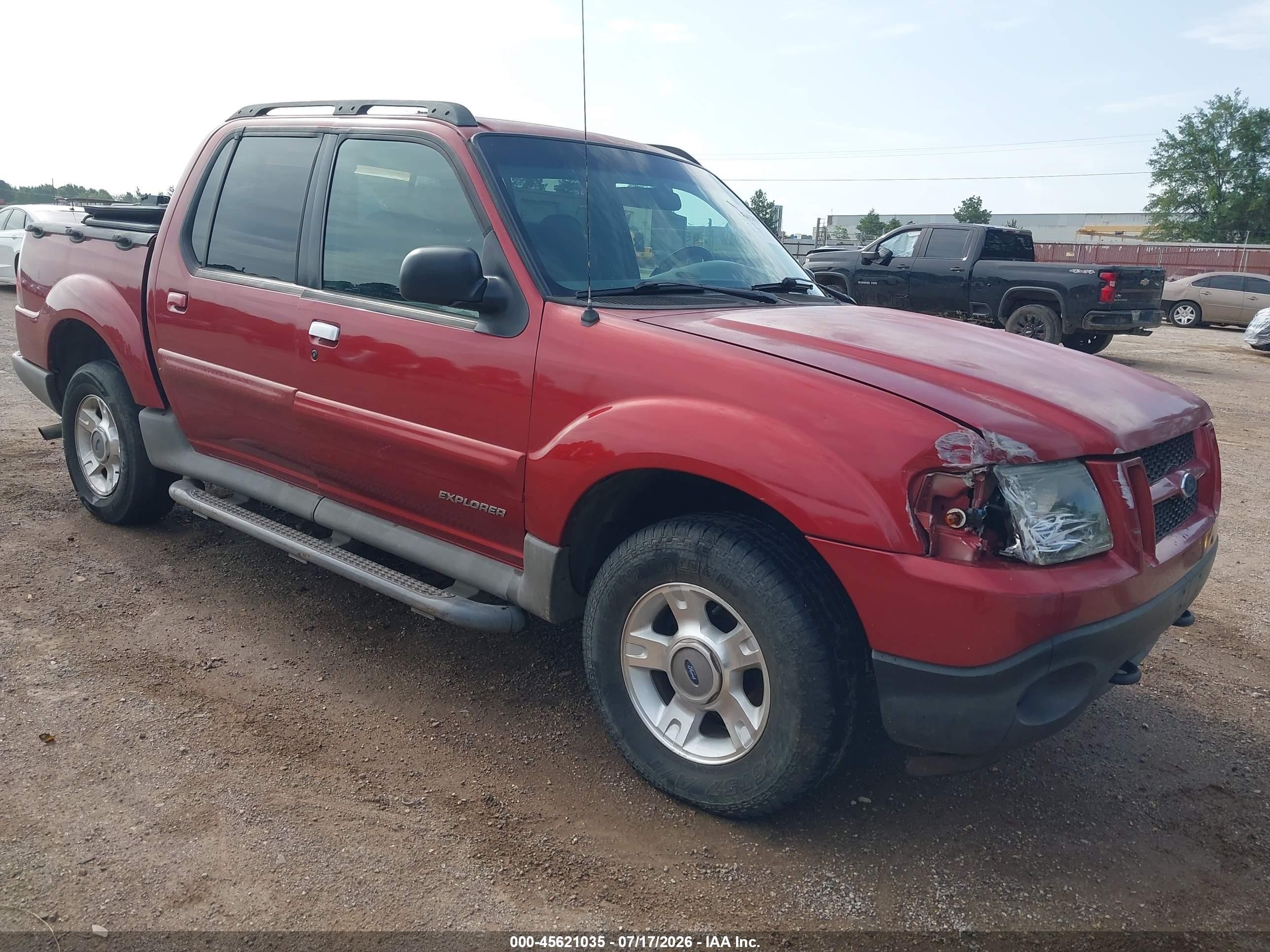 2001 Ford Explorer Sport Trac   Red vin: 1FMZU67E51UB72403