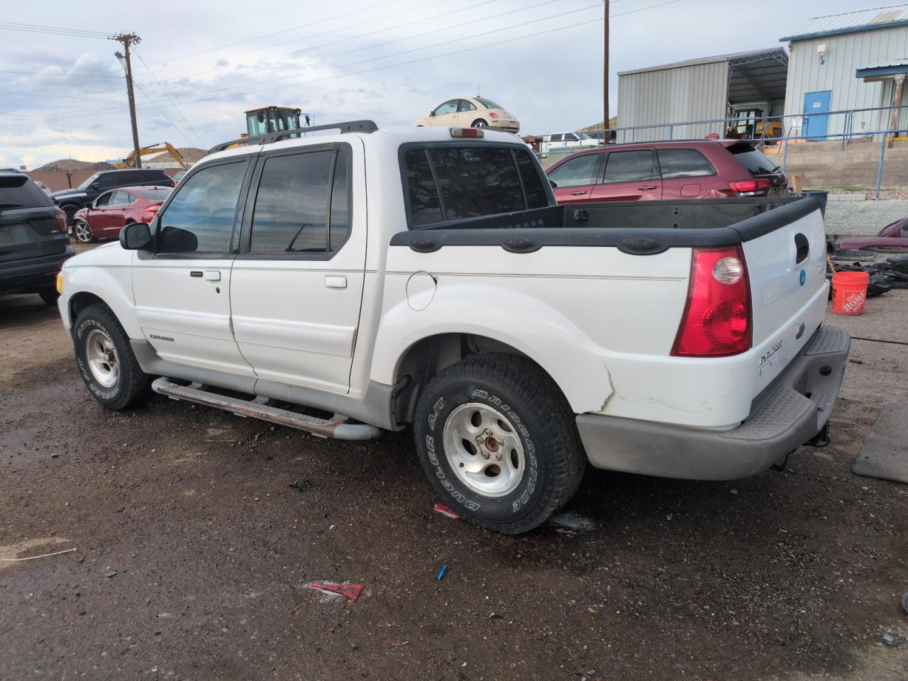 2001 Ford Explorer Sport Trac White vin: 1FMZU67E61UB59238