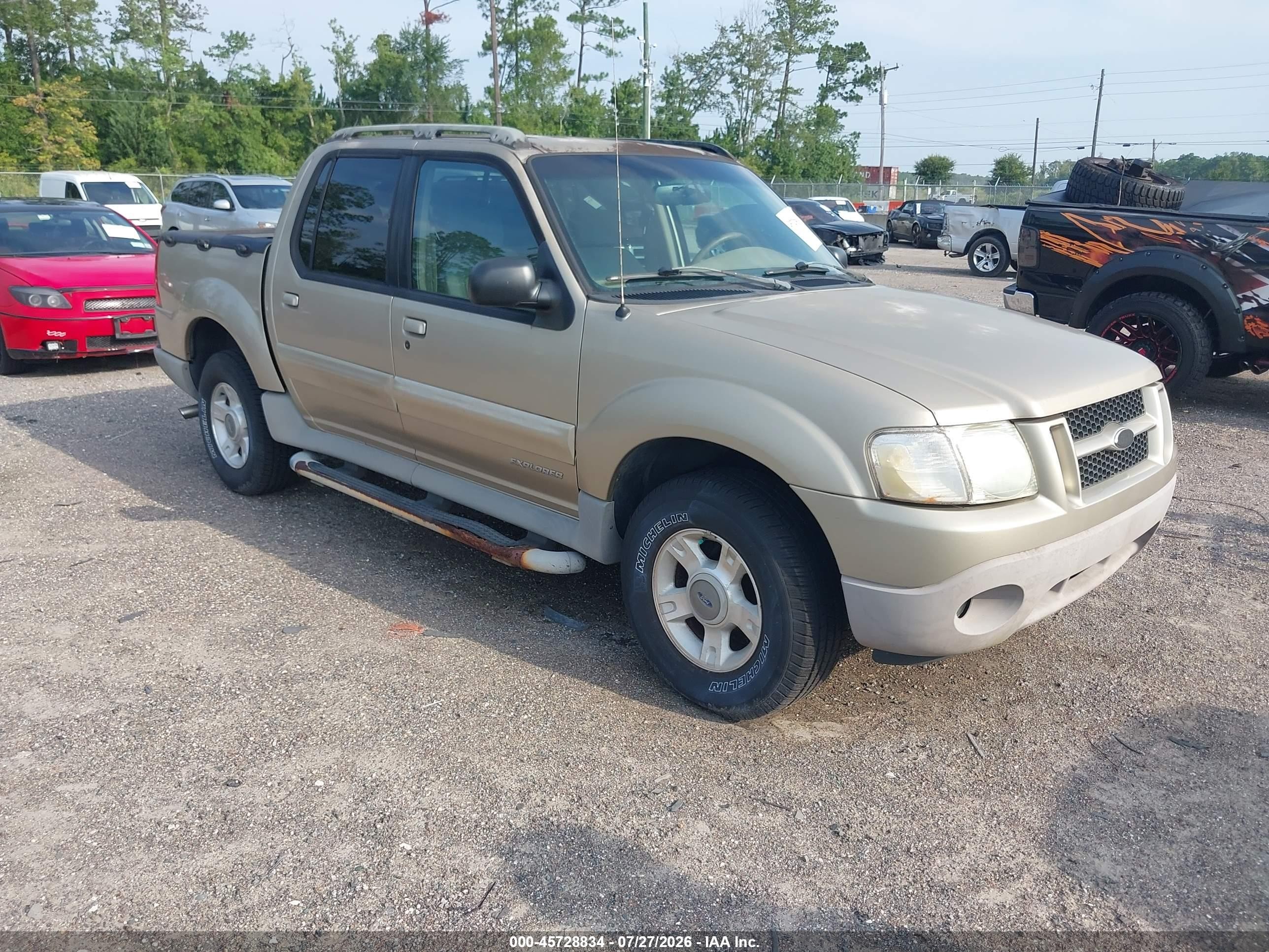 2002 Ford Explorer Sport Trac   Gold vin: 1FMZU67E72UD13912