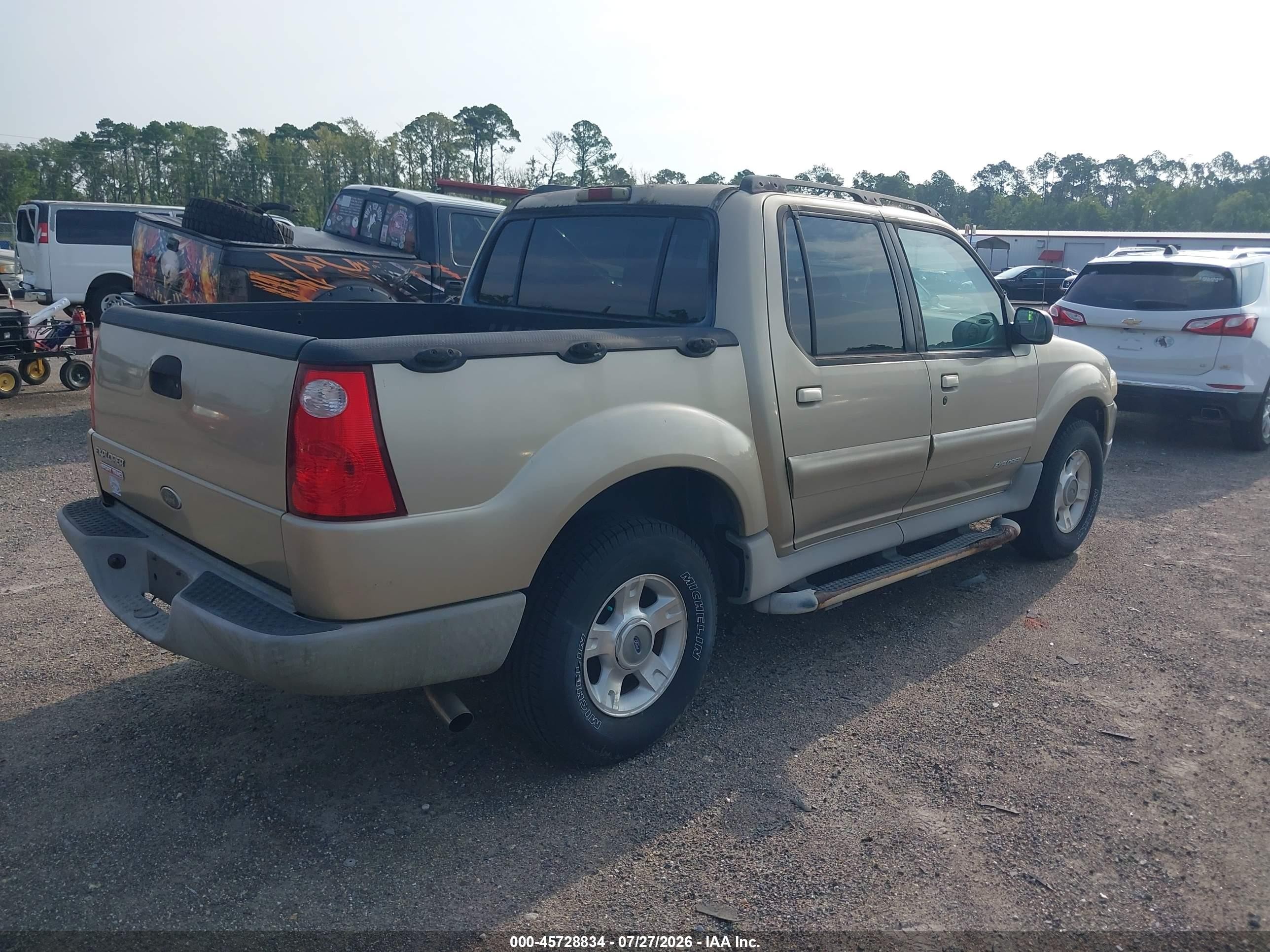 2002 Ford Explorer Sport Trac   Gold vin: 1FMZU67E72UD13912
