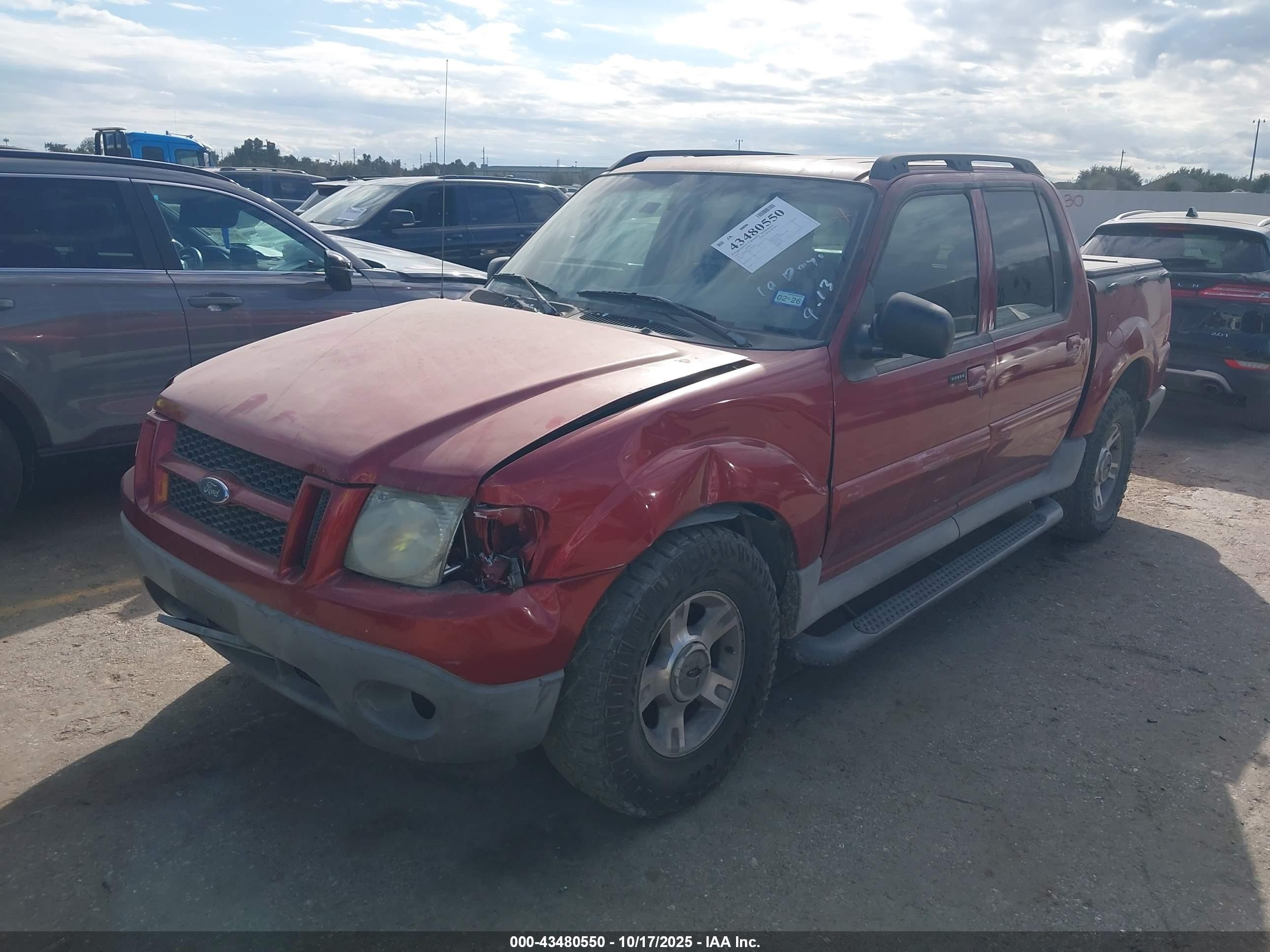 2003 Ford Explorer Sport Trac Xls/xlt Red vin: 1FMZU67E73UB67058