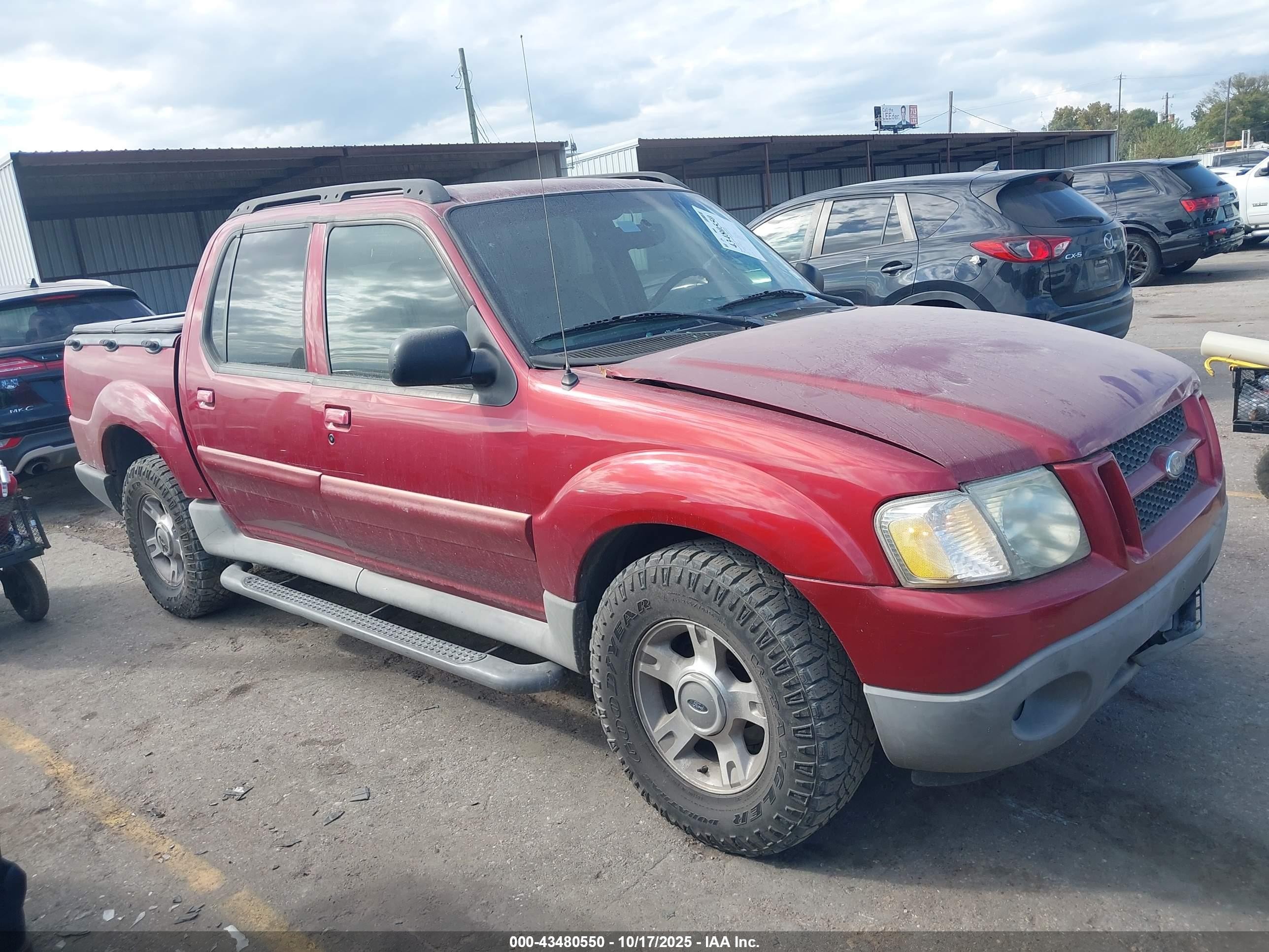 2003 Ford Explorer Sport Trac Xls/xlt Red vin: 1FMZU67E73UB67058