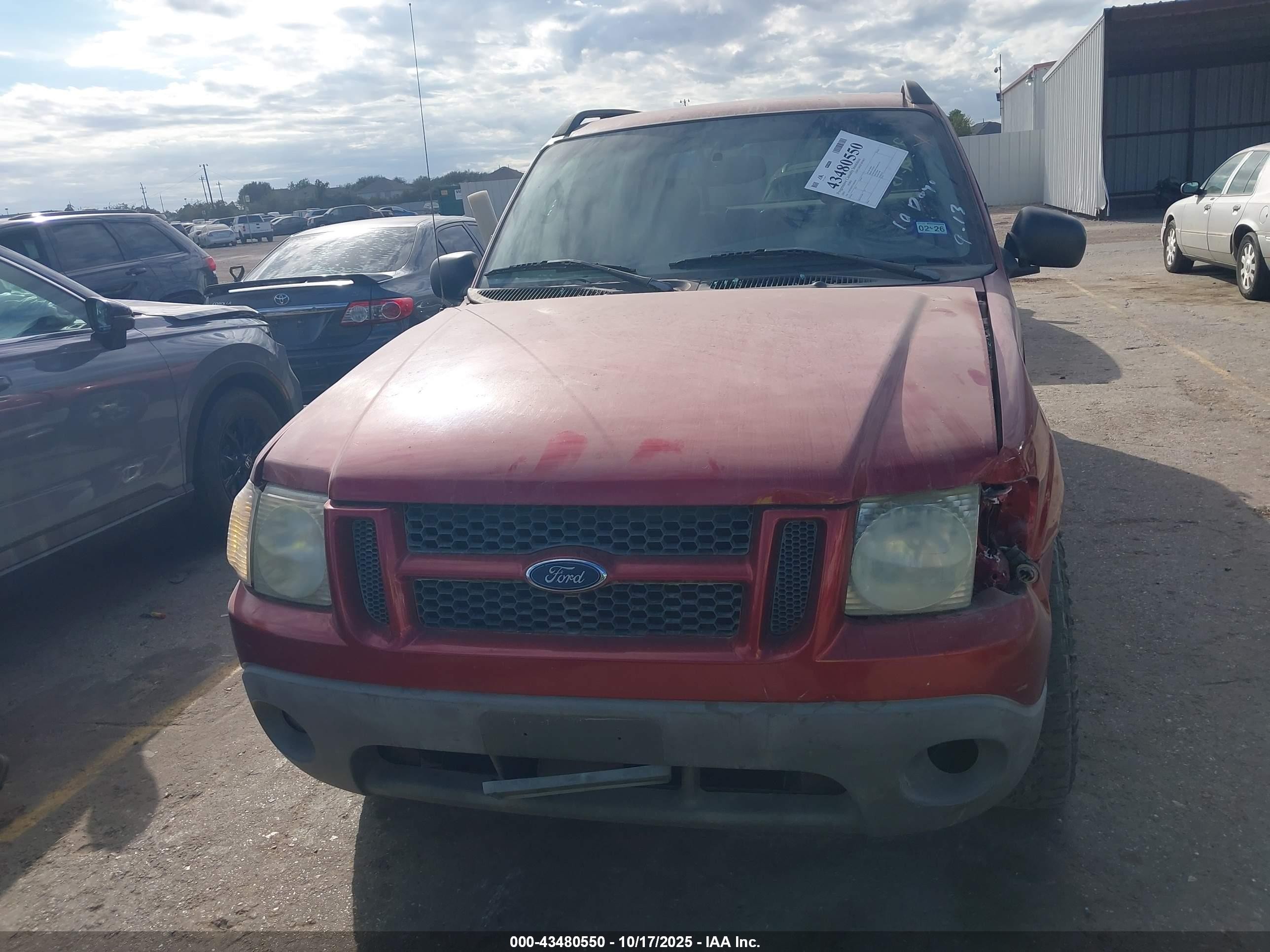 2003 Ford Explorer Sport Trac Xls/xlt Red vin: 1FMZU67E73UB67058