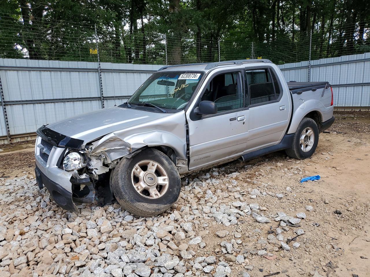 2002 Ford Explorer Sport Trac Silver vin: 1FMZU67E82UB48159