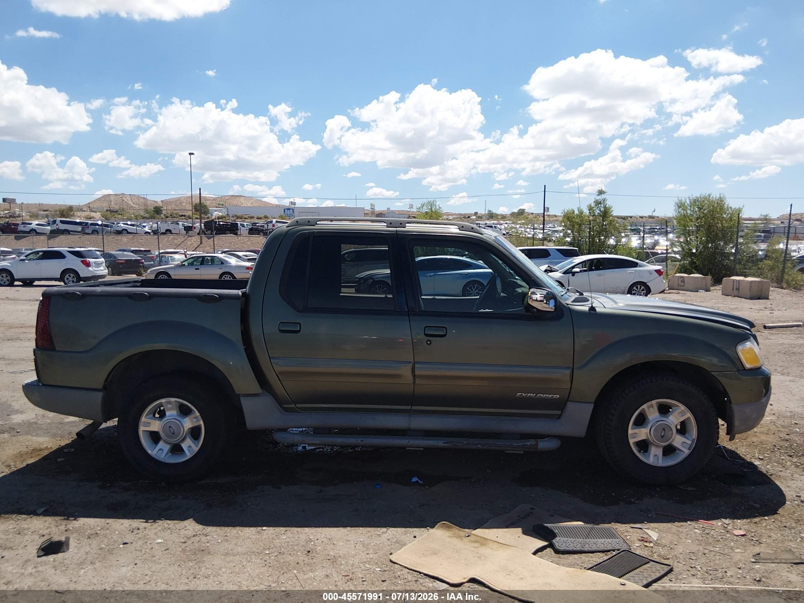 2002 Ford Explorer Sport Trac   Green vin: 1FMZU67E82UB86118