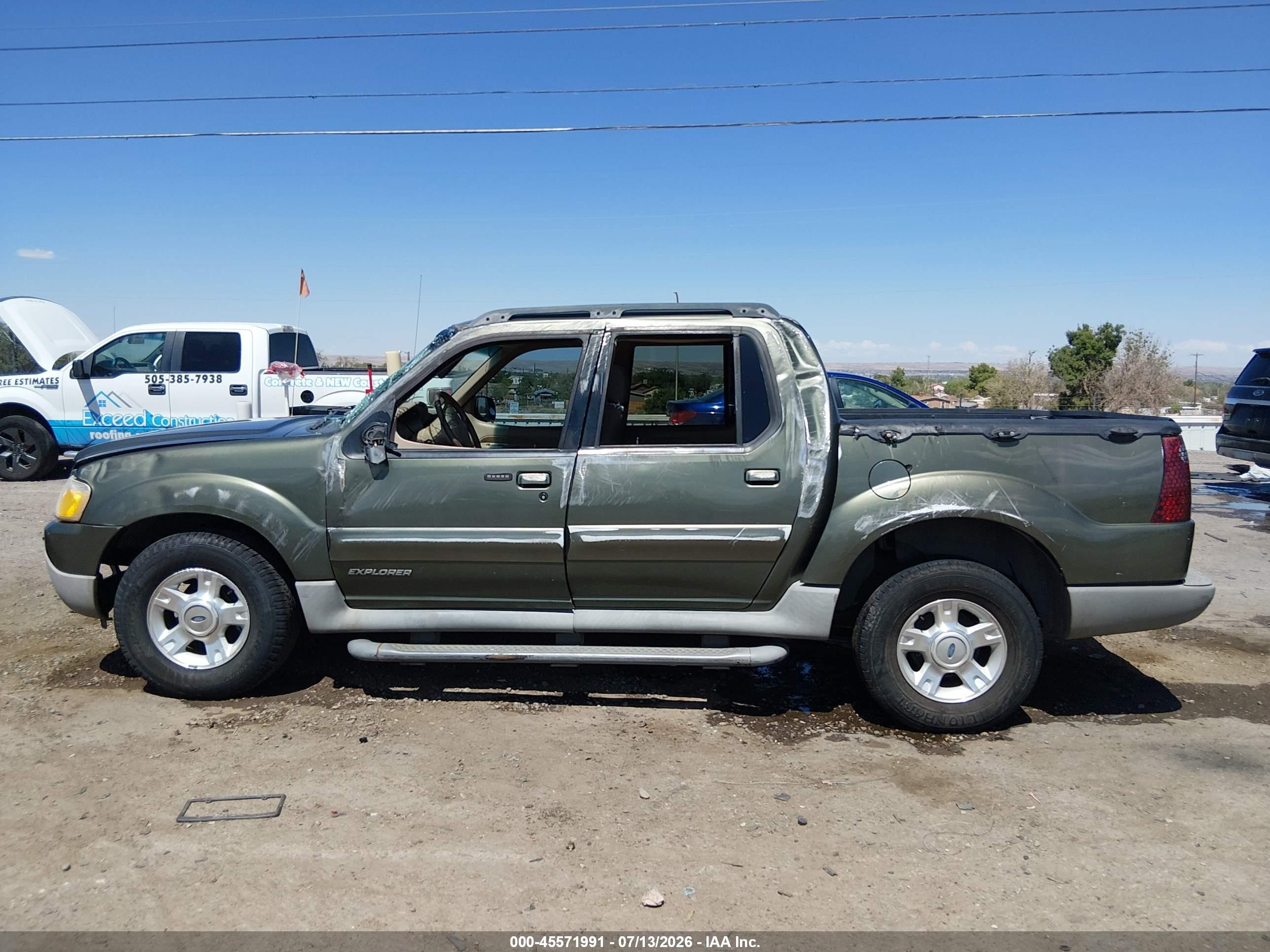 2002 Ford Explorer Sport Trac   Green vin: 1FMZU67E82UB86118