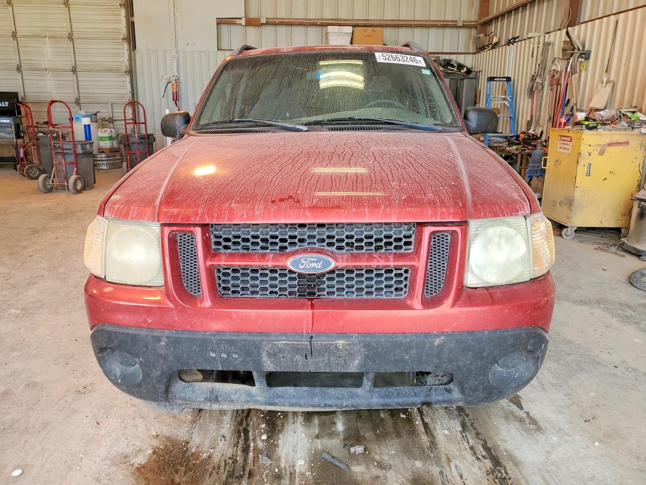 2002 Ford Explorer Sport Trac Red vin: 1FMZU67EX2UB18418
