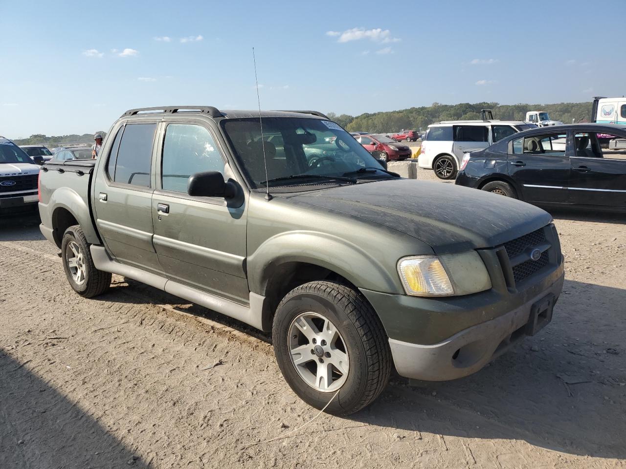 2003 Ford Explorer Sport Trac Green vin: 1FMZU67EX3UC50631