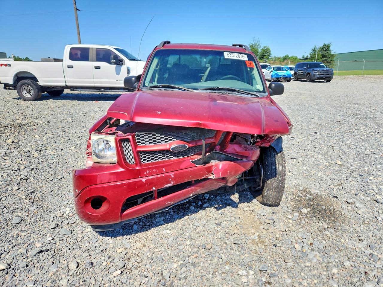 2004 Ford Explorer Sport Trac Red vin: 1FMZU67K04UB99678