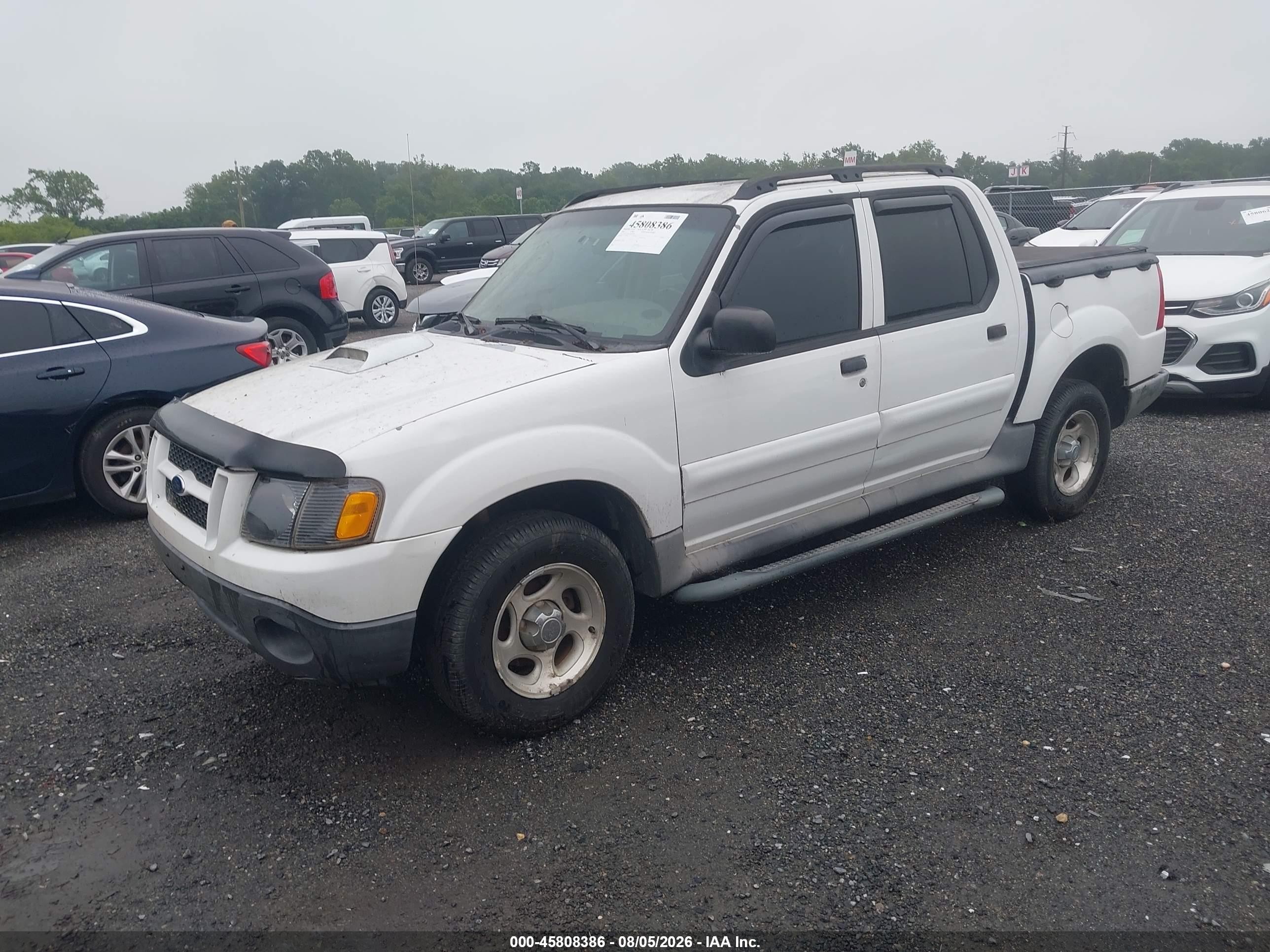 2005 Ford Explorer Sport Trac Adrenalin/xls/xlt White vin: 1FMZU67K15UB07608