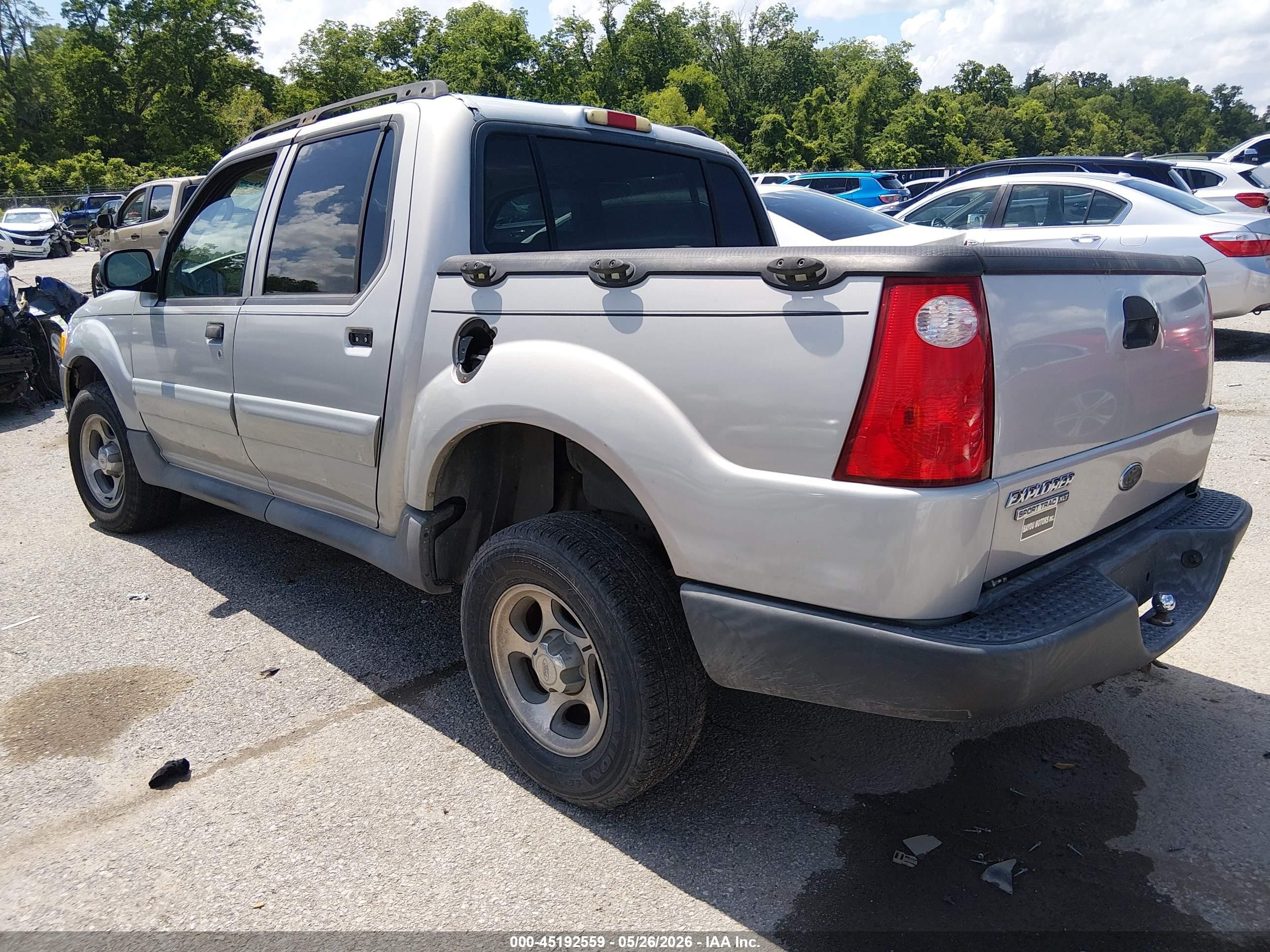 2004 Ford Explorer Sport Trac Adrenalin/xls/xlt Silver vin: 1FMZU67K34UB58476