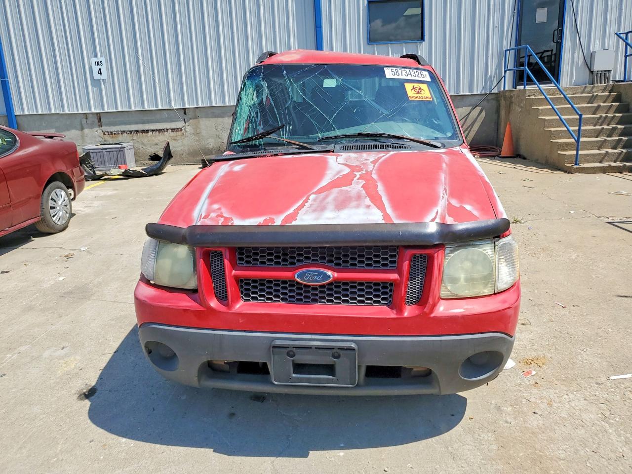 2005 Ford Explorer Sport Trac Red vin: 1FMZU67K35UB69172