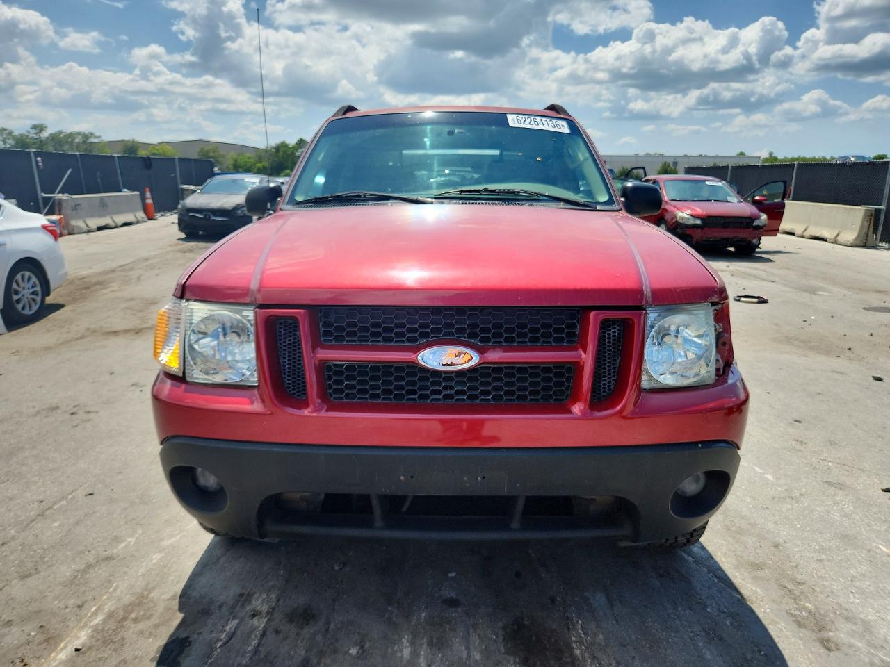 2004 Ford Explorer Sport Trac Red vin: 1FMZU67K44UC04235