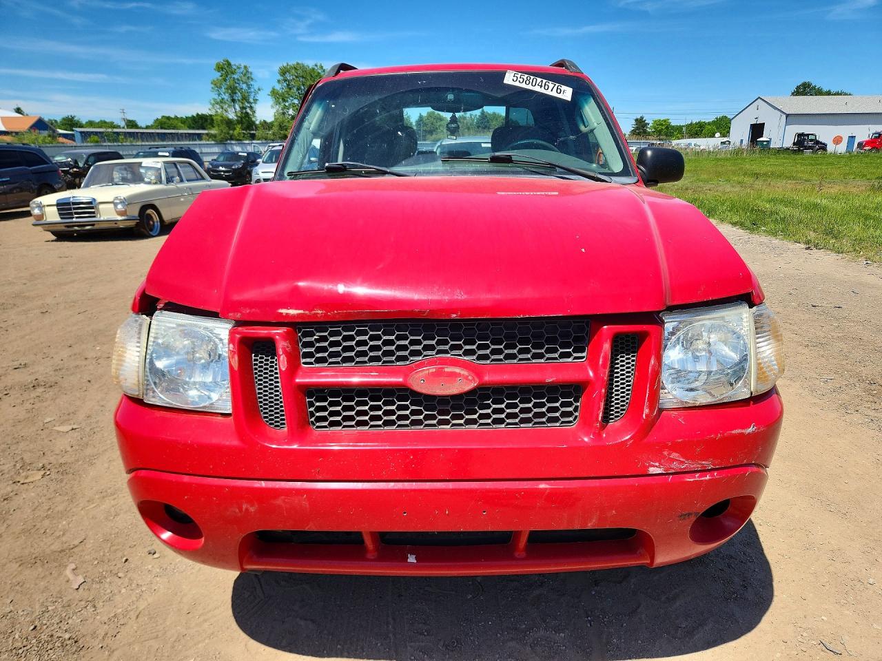 2005 Ford Explorer Sport Trac Red vin: 1FMZU67K65UA08833