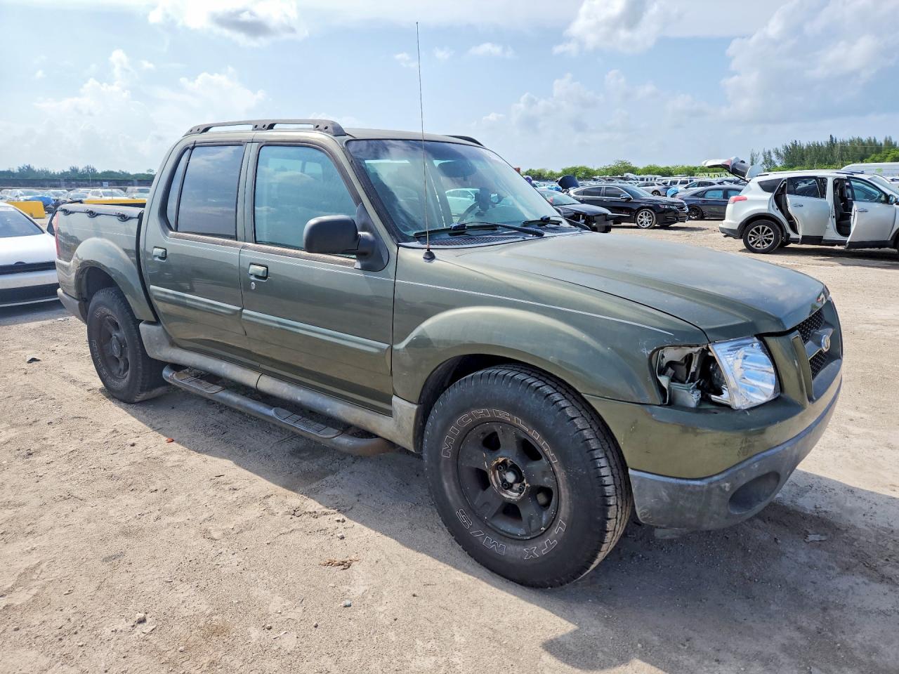 2004 Ford Explorer Sport Trac Green vin: 1FMZU67K74UB23892
