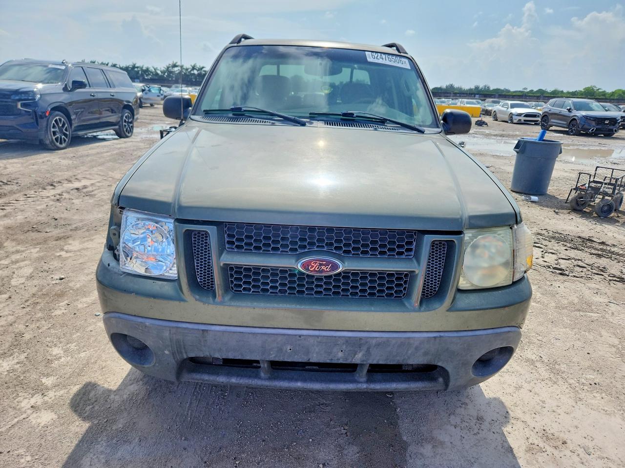 2004 Ford Explorer Sport Trac Green vin: 1FMZU67K74UB23892