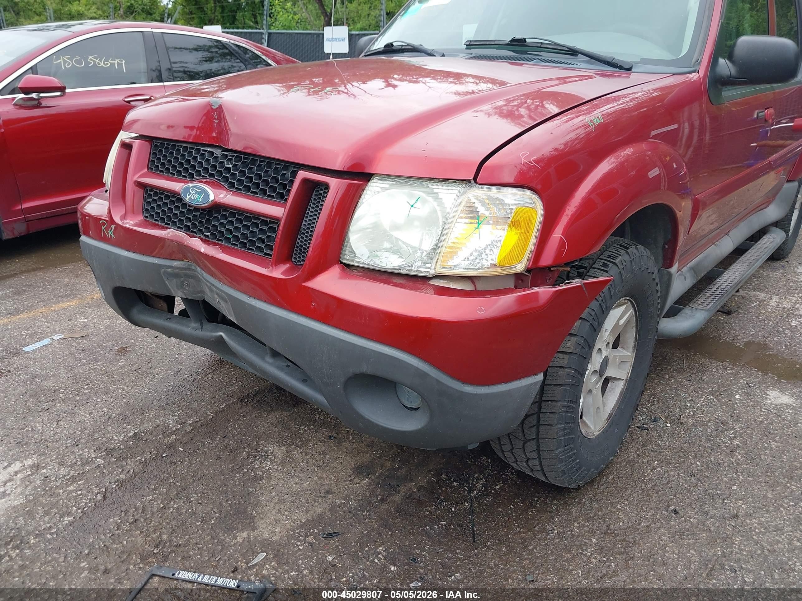 2005 Ford Explorer Sport Trac Adrenalin/xls/xlt Red vin: 1FMZU67K75UA77689