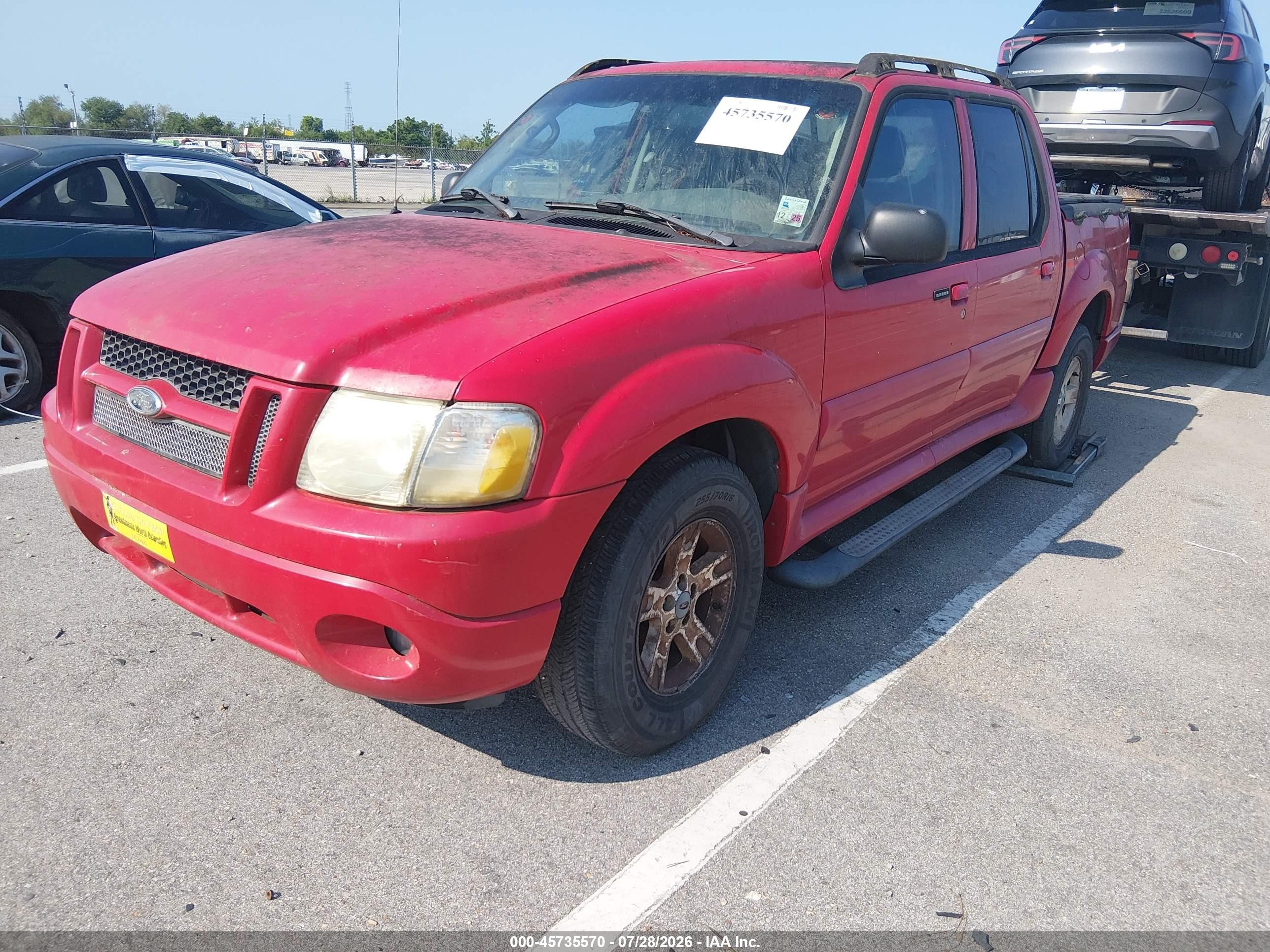 2005 Ford Explorer Sport Trac Adrenalin/xls/xlt Red vin: 1FMZU67K75UB51807