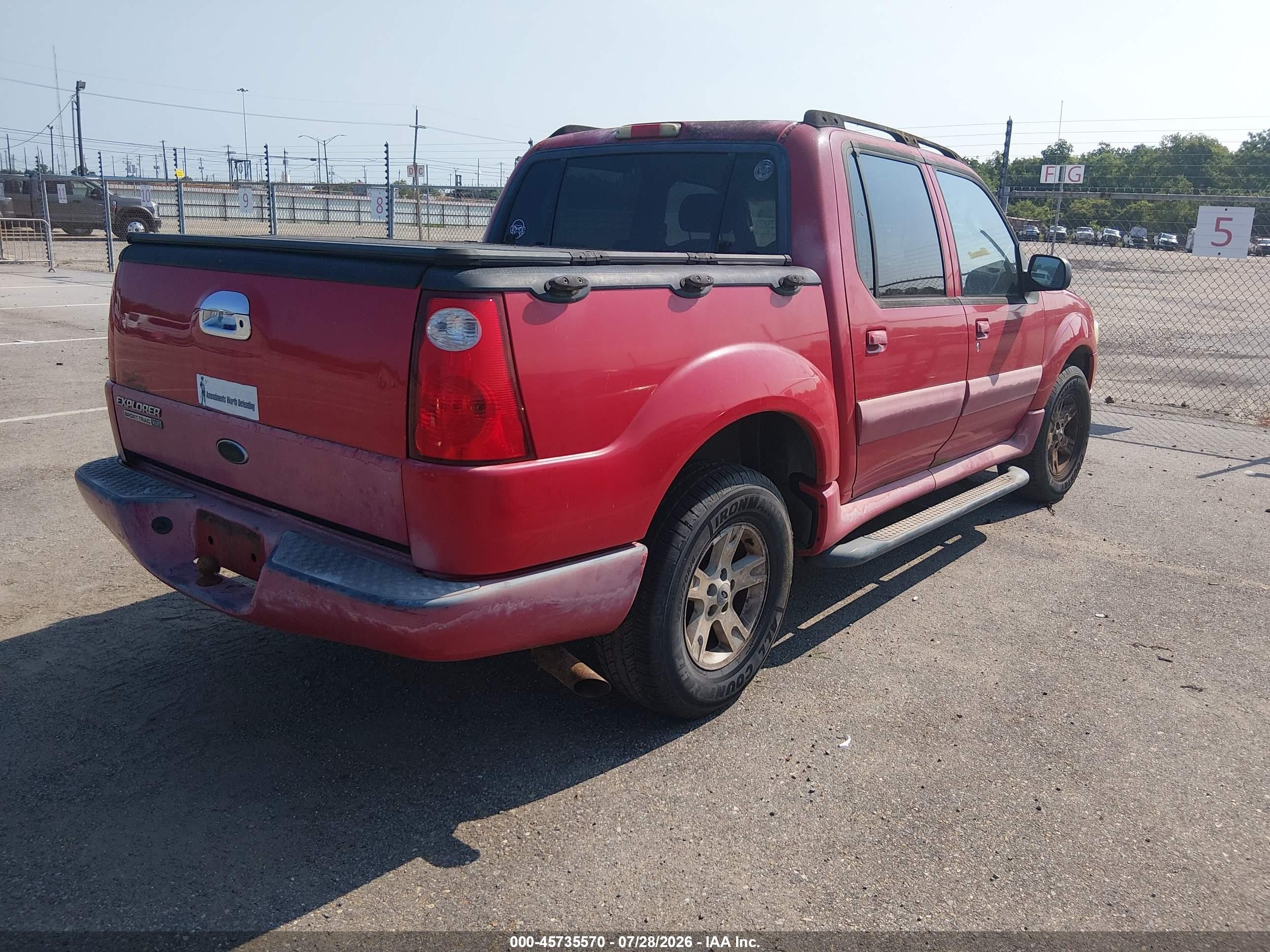 2005 Ford Explorer Sport Trac Adrenalin/xls/xlt Red vin: 1FMZU67K75UB51807
