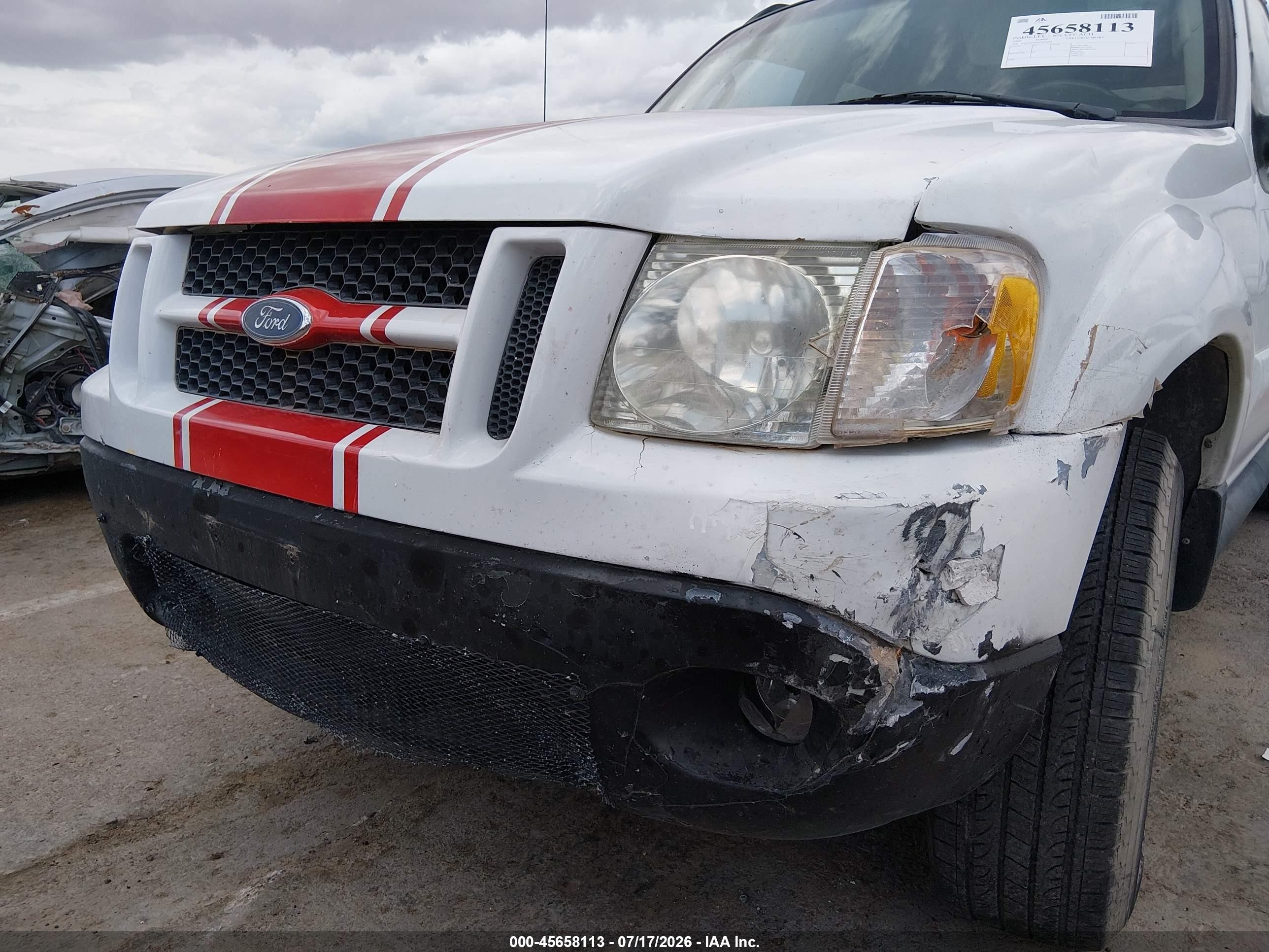 2005 Ford Explorer Sport Trac Adrenalin/xls/xlt White vin: 1FMZU67K85UA64644