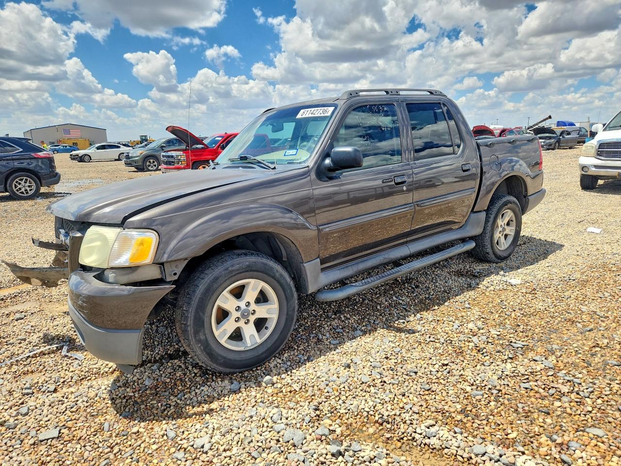 2005 Ford Explorer Sport Trac Gray vin: 1FMZU67K85UB60418