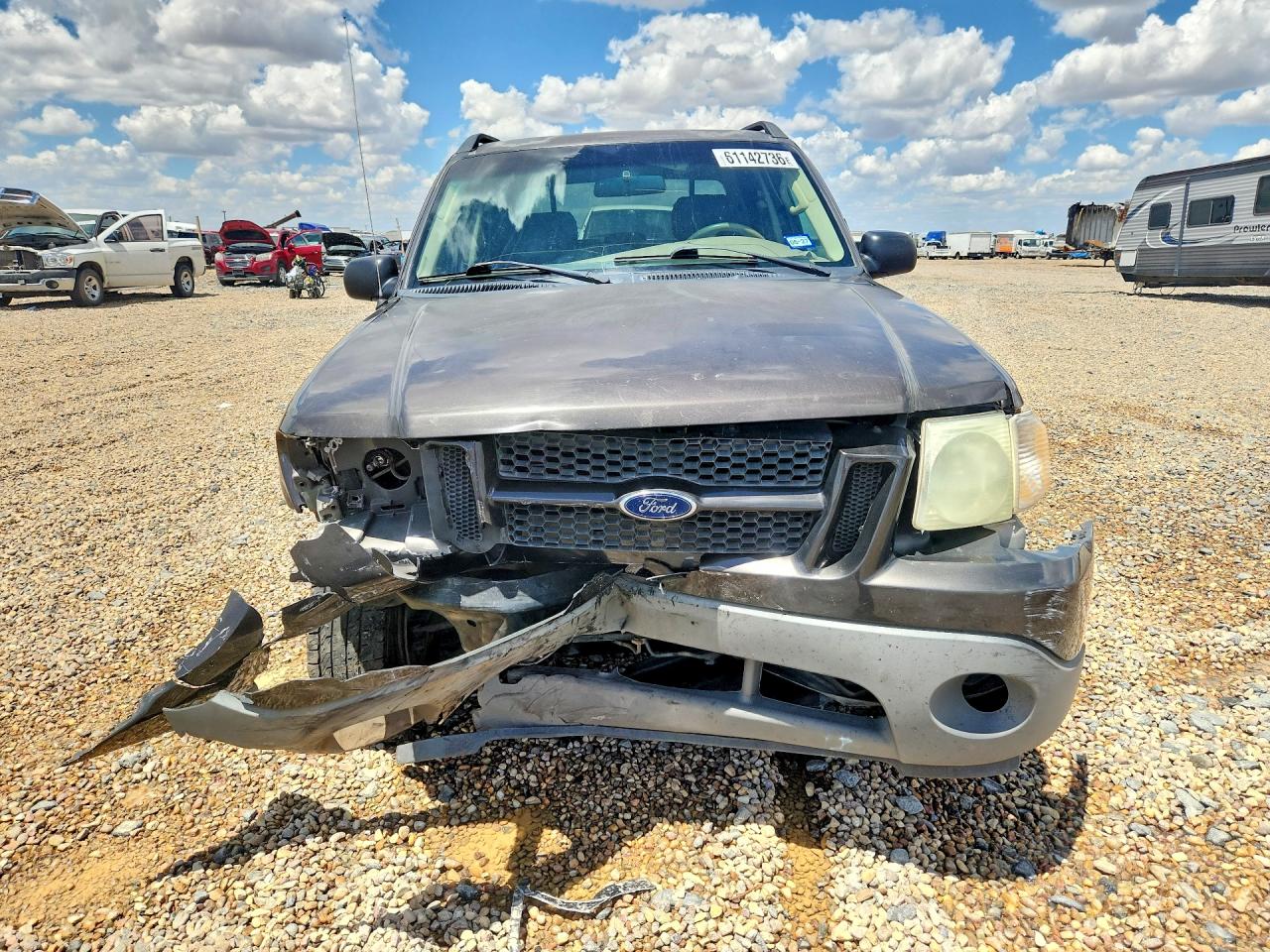 2005 Ford Explorer Sport Trac Gray vin: 1FMZU67K85UB60418