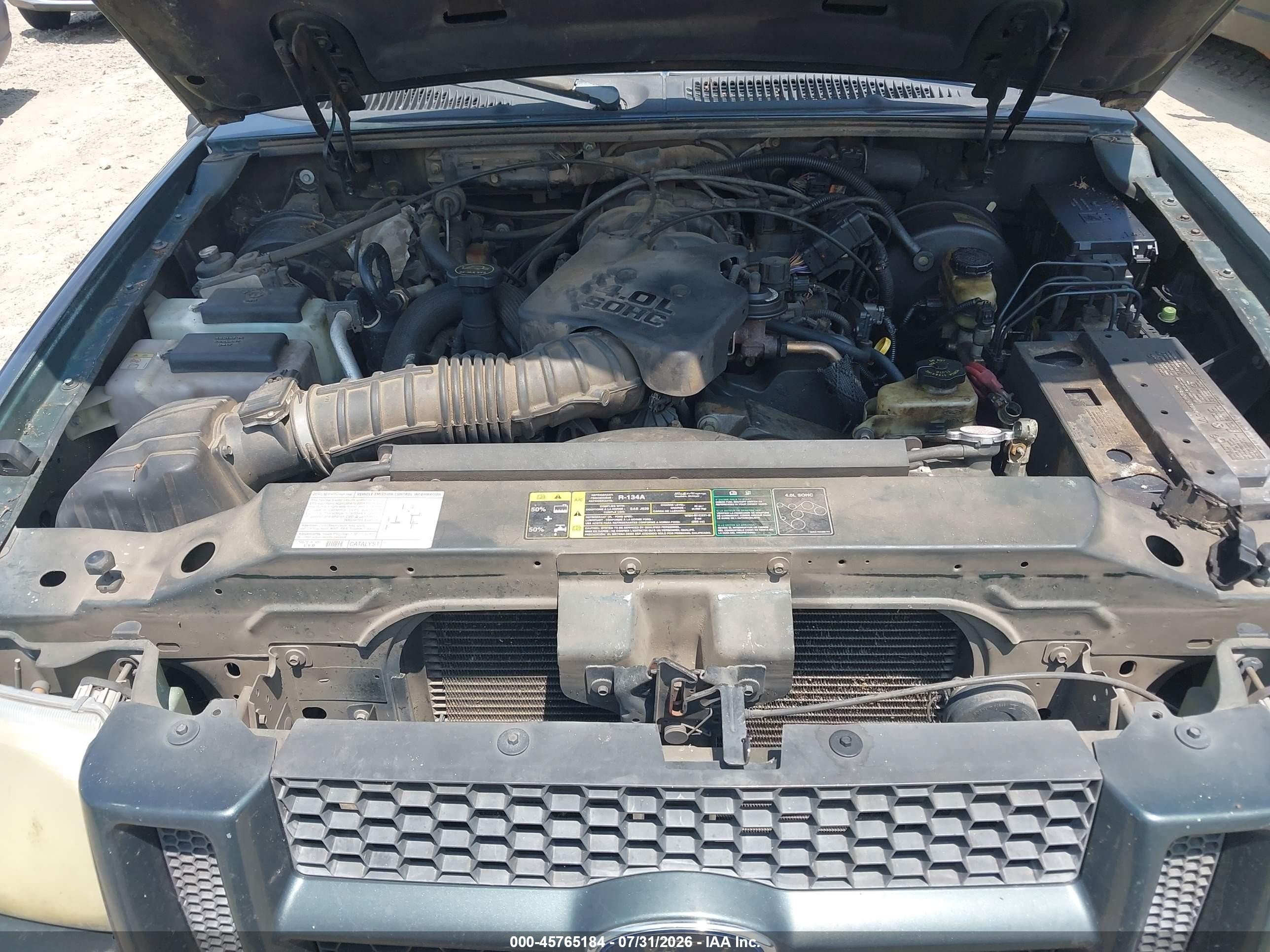 2004 Ford Explorer Sport Trac Adrenalin/xls/xlt Green vin: 1FMZU67K94UA38469