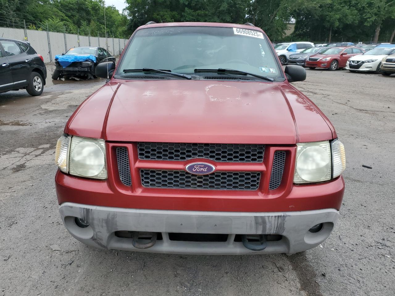 2002 Ford Explorer Sport Red vin: 1FMZU70E82UC50349