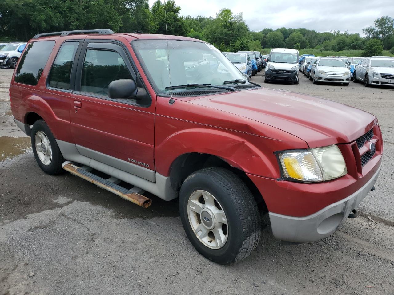2002 Ford Explorer Sport Red vin: 1FMZU70E82UC50349