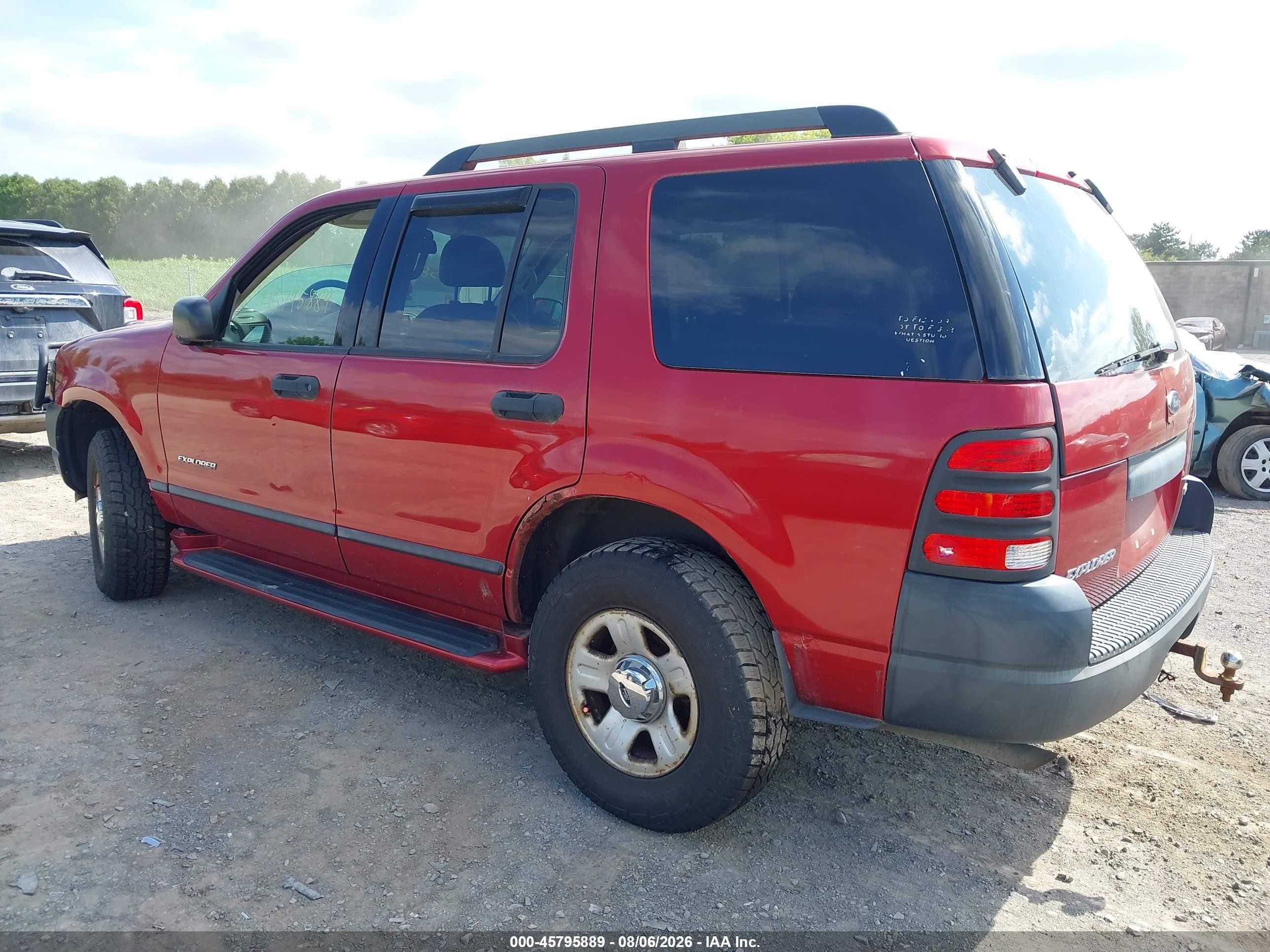 2005 Ford Explorer Xls/xls Sport Red vin: 1FMZU72E35ZA44778