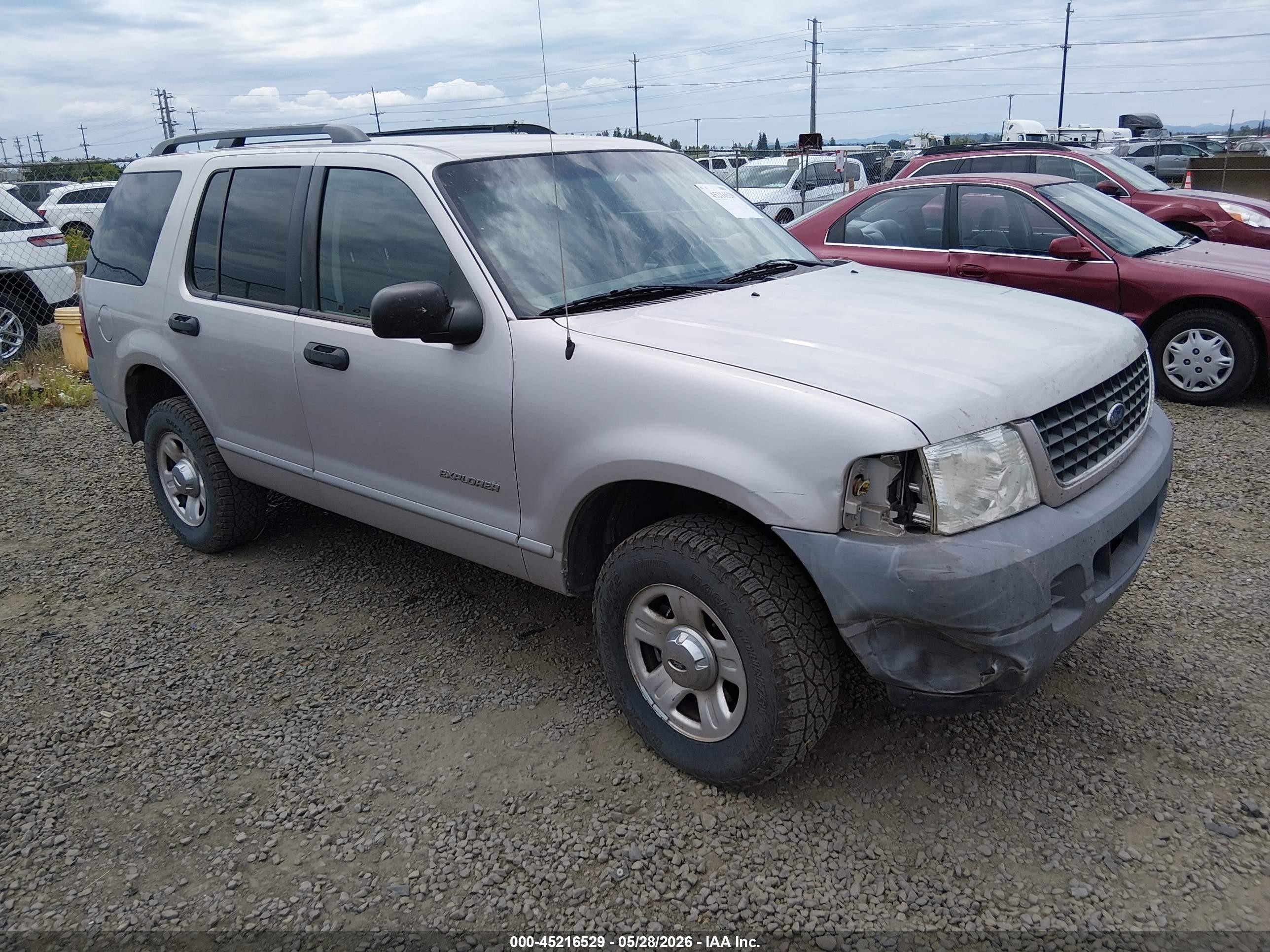 2002 Ford Explorer Xls Silver vin: 1FMZU72E72ZC49290