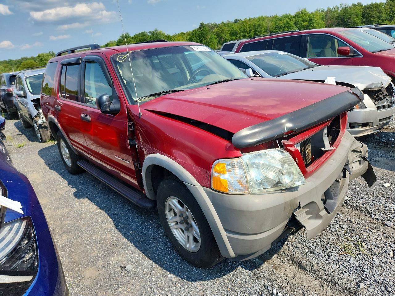 2002 Ford Explorer Xls Maroon vin: 1FMZU72E92UC26980