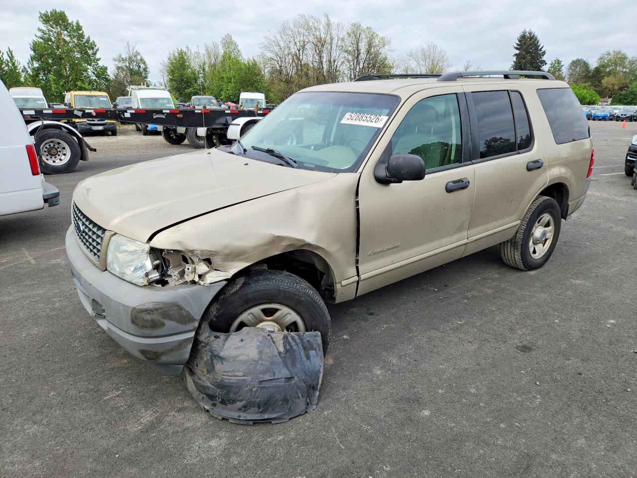 2002 Ford Explorer Xls Tan vin: 1FMZU72K62ZC75529