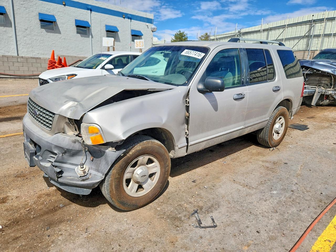 2003 Ford Explorer Xls Silver vin: 1FMZU72K63ZB14051