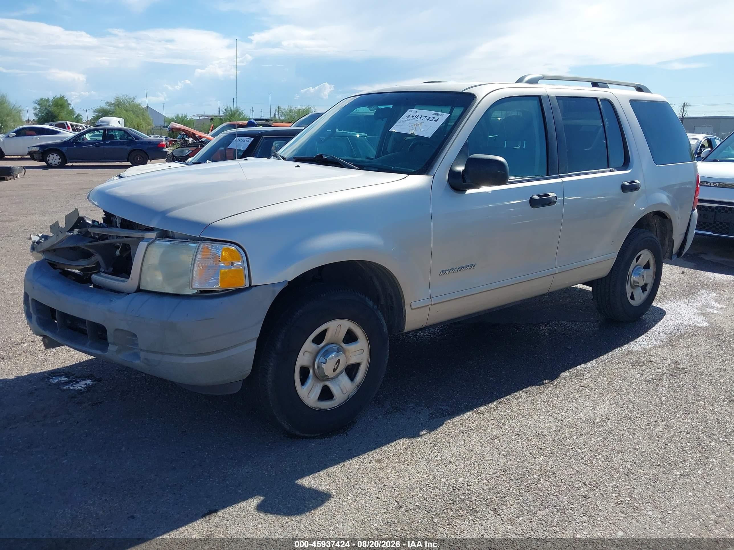 2002 Ford Explorer Xls Silver vin: 1FMZU72K82UD62202