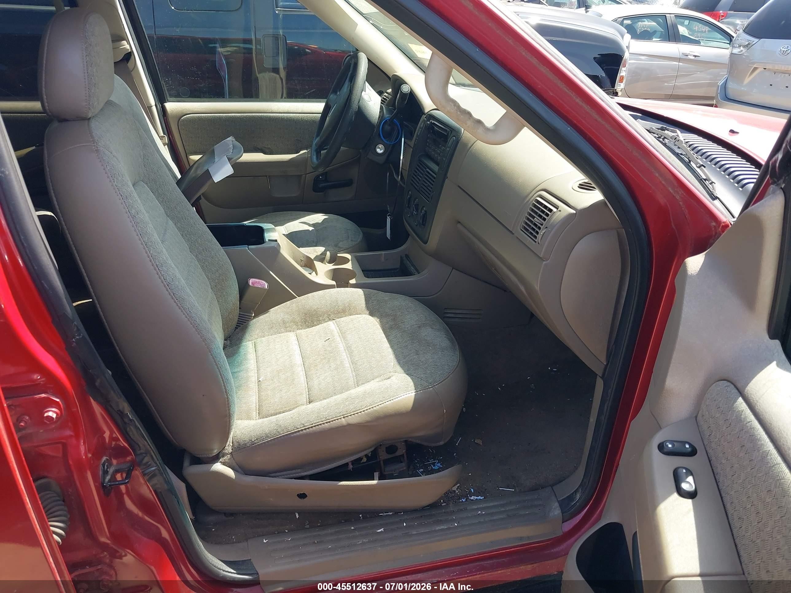 2002 Ford Explorer Xls Red vin: 1FMZU72K82ZC64838
