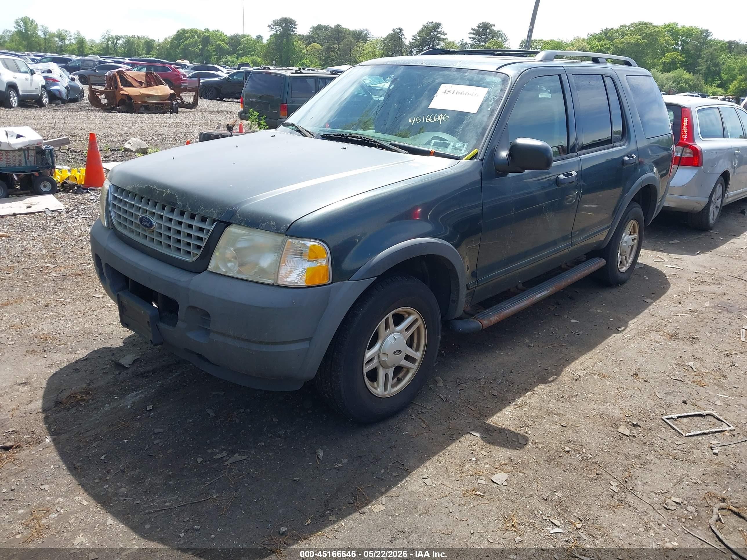 2003 Ford Explorer Xls Green vin: 1FMZU72KX3UB85265