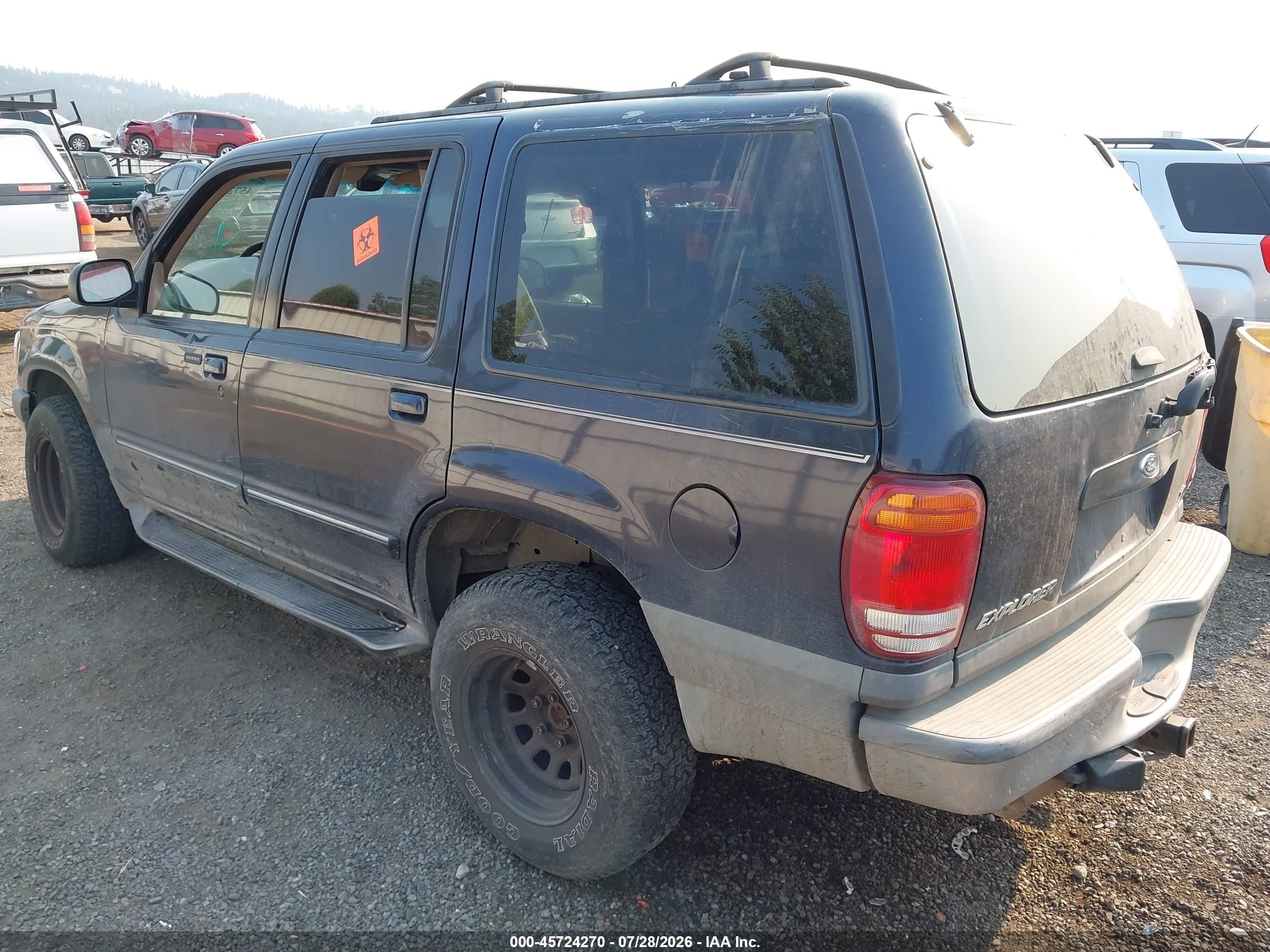 2001 Ford Explorer Xlt Blue vin: 1FMZU73E01ZA55634