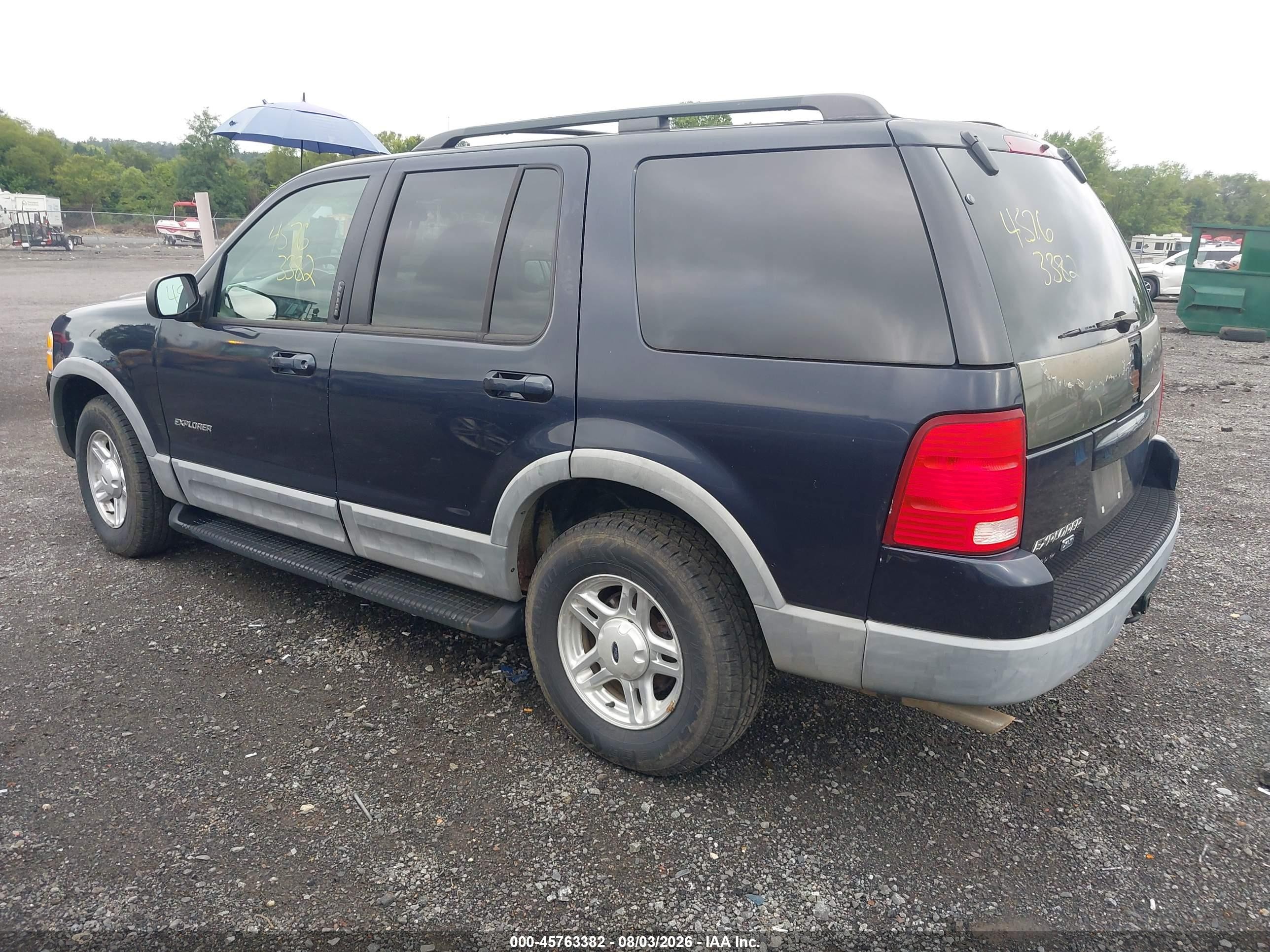 2002 Ford Explorer Xlt Blue vin: 1FMZU73E02UB68496
