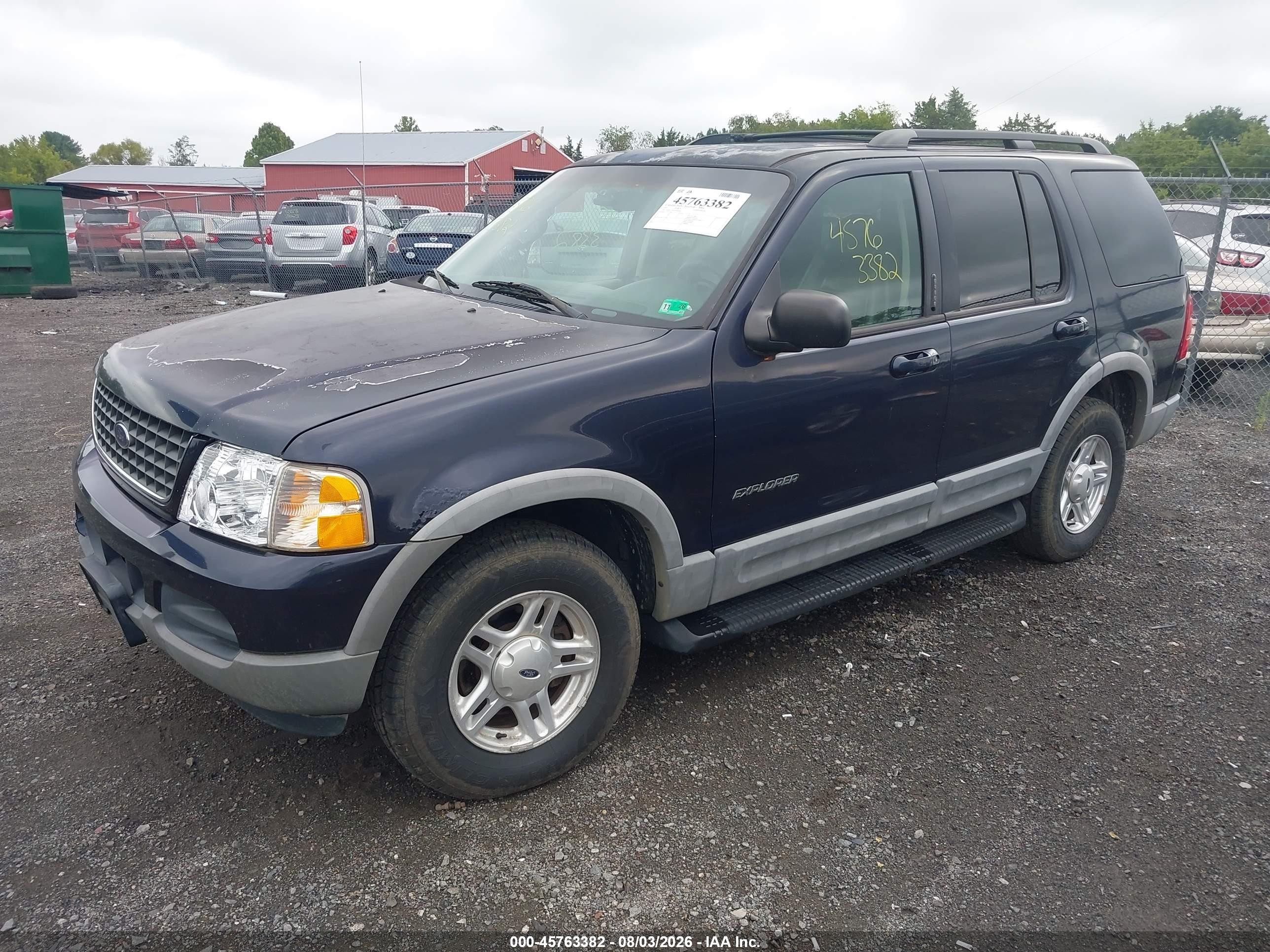 2002 Ford Explorer Xlt Blue vin: 1FMZU73E02UB68496