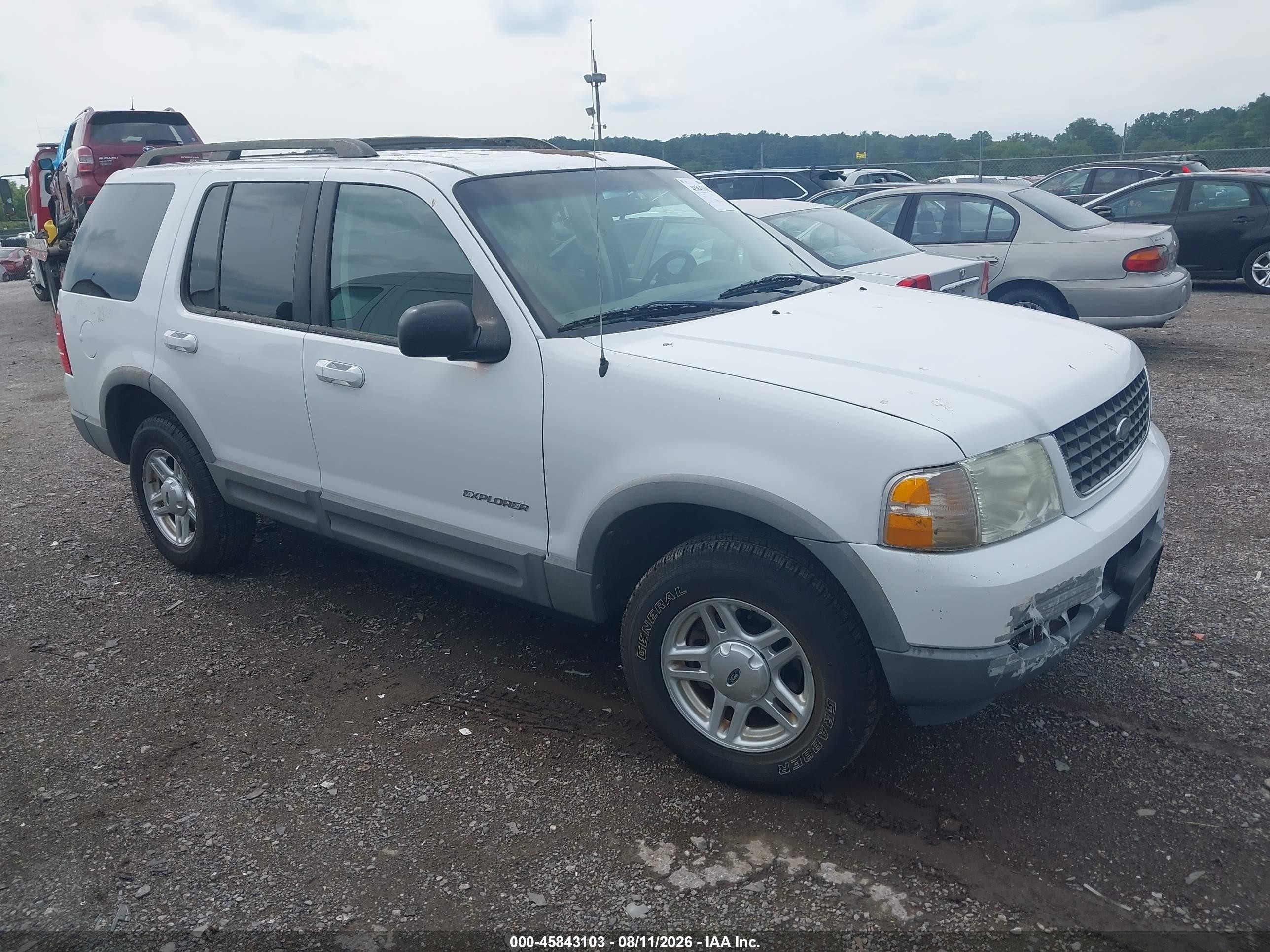 2002 Ford Explorer Xlt White vin: 1FMZU73E32UB33239