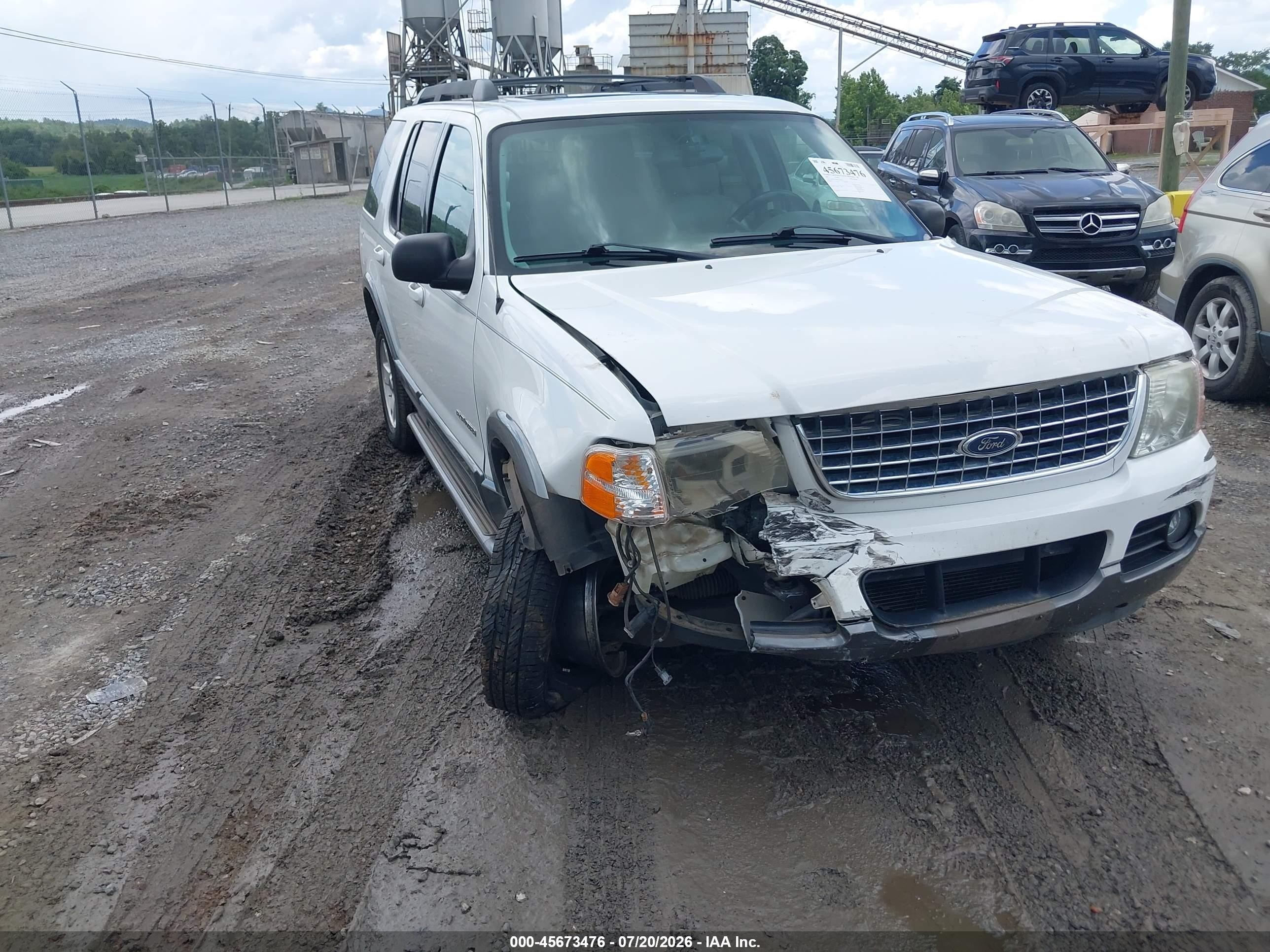 2005 Ford Explorer Xlt/xlt Sport White vin: 1FMZU73E45UA21893