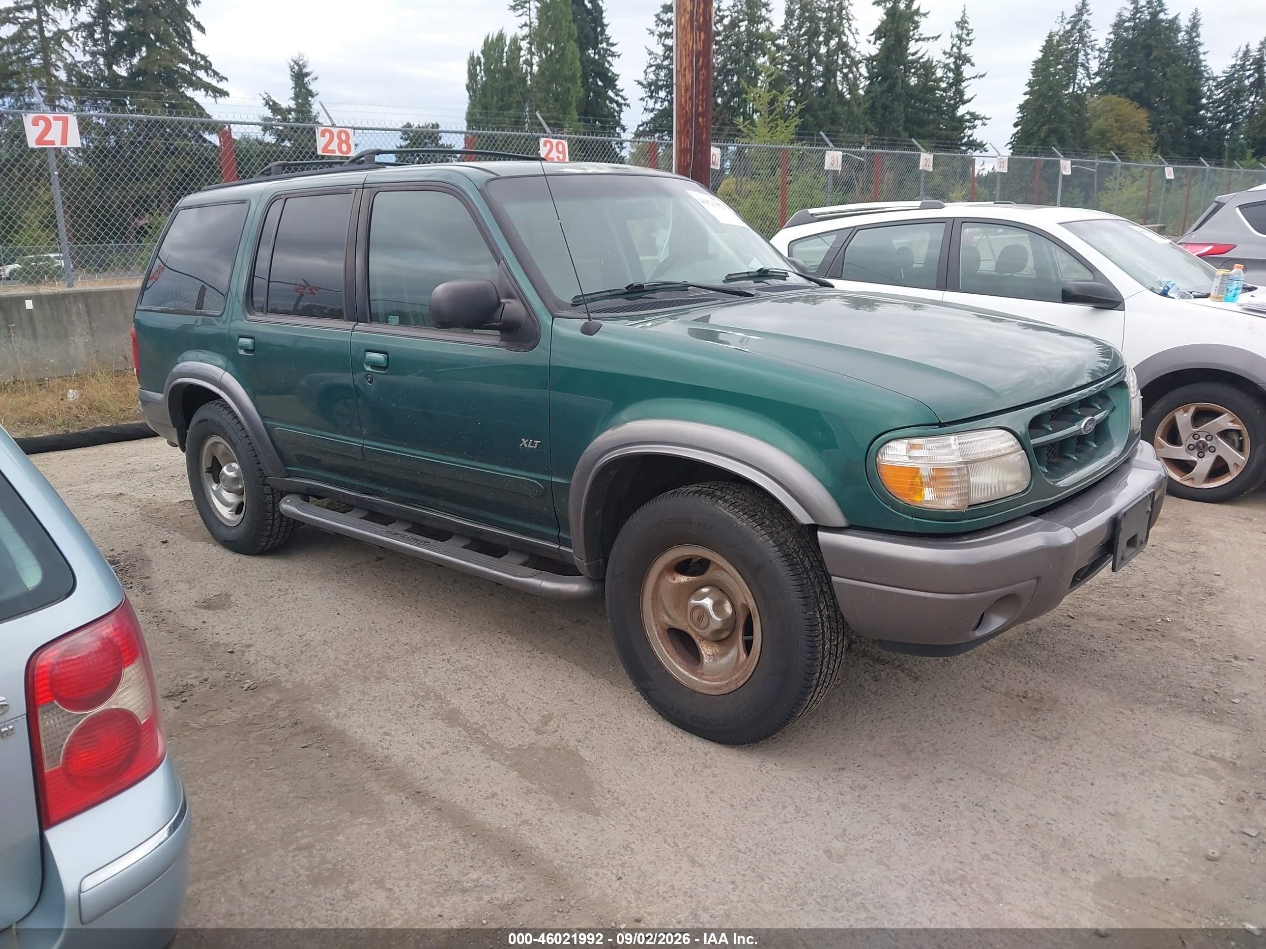 2001 Ford Explorer Xlt Green vin: 1FMZU73E51ZA41387