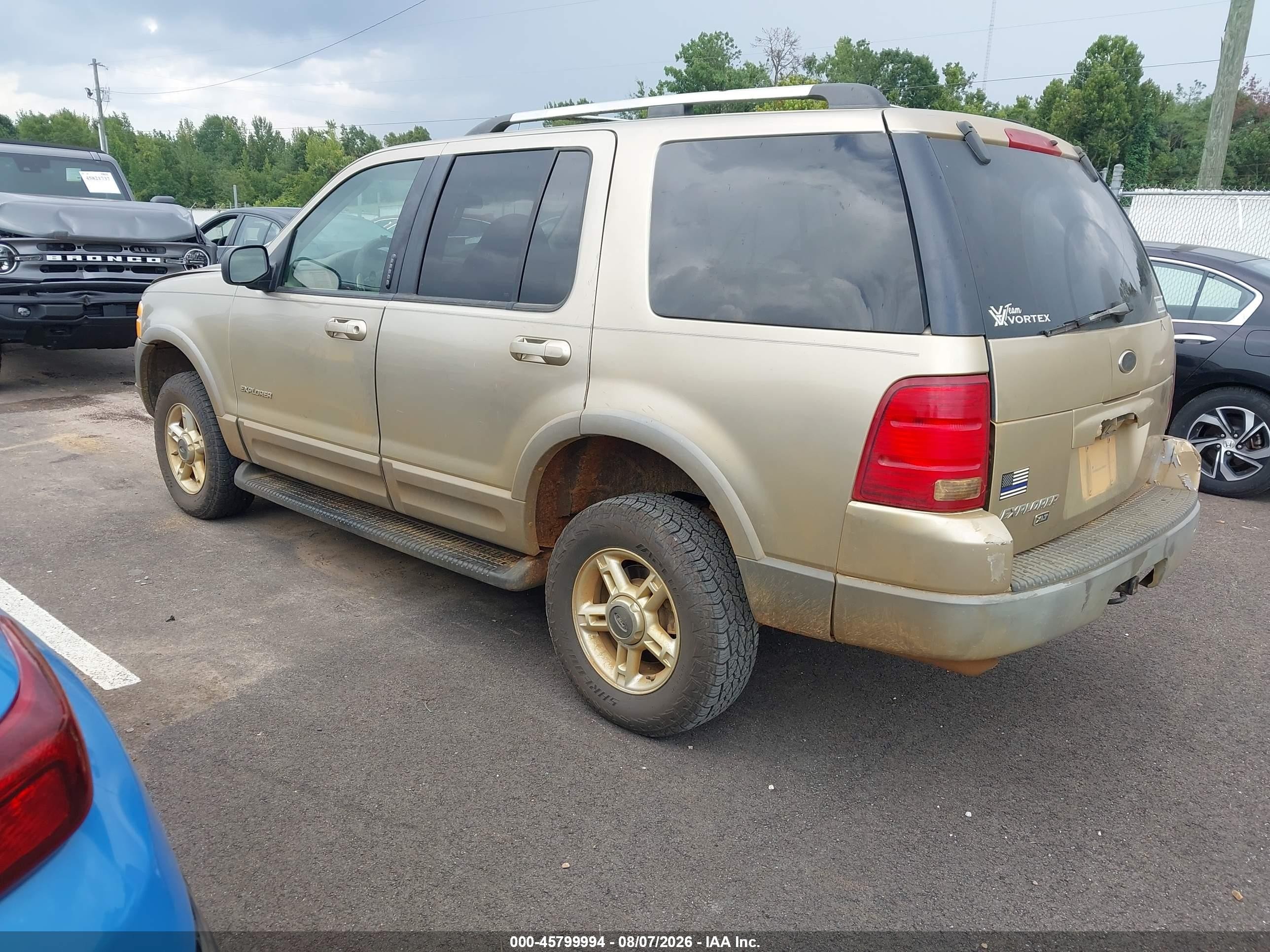 2002 Ford Explorer Xlt Золотой vin: 1FMZU73E52ZA40693