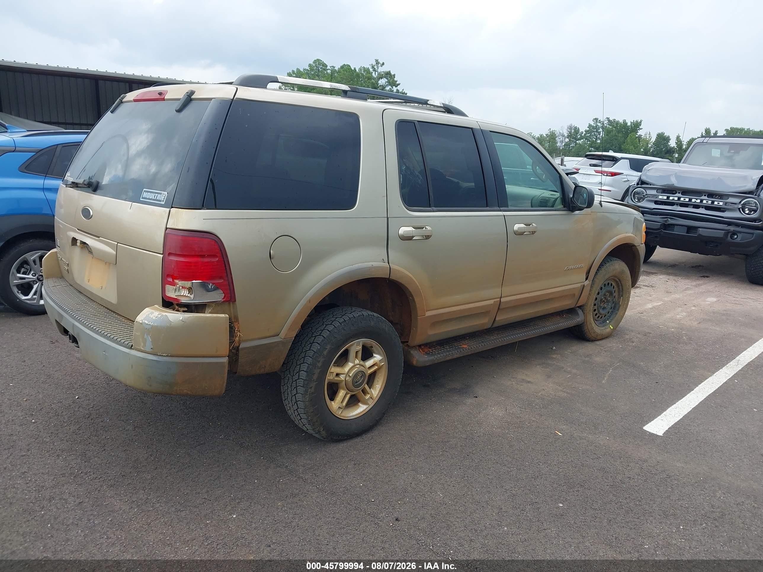 2002 Ford Explorer Xlt Золотой vin: 1FMZU73E52ZA40693