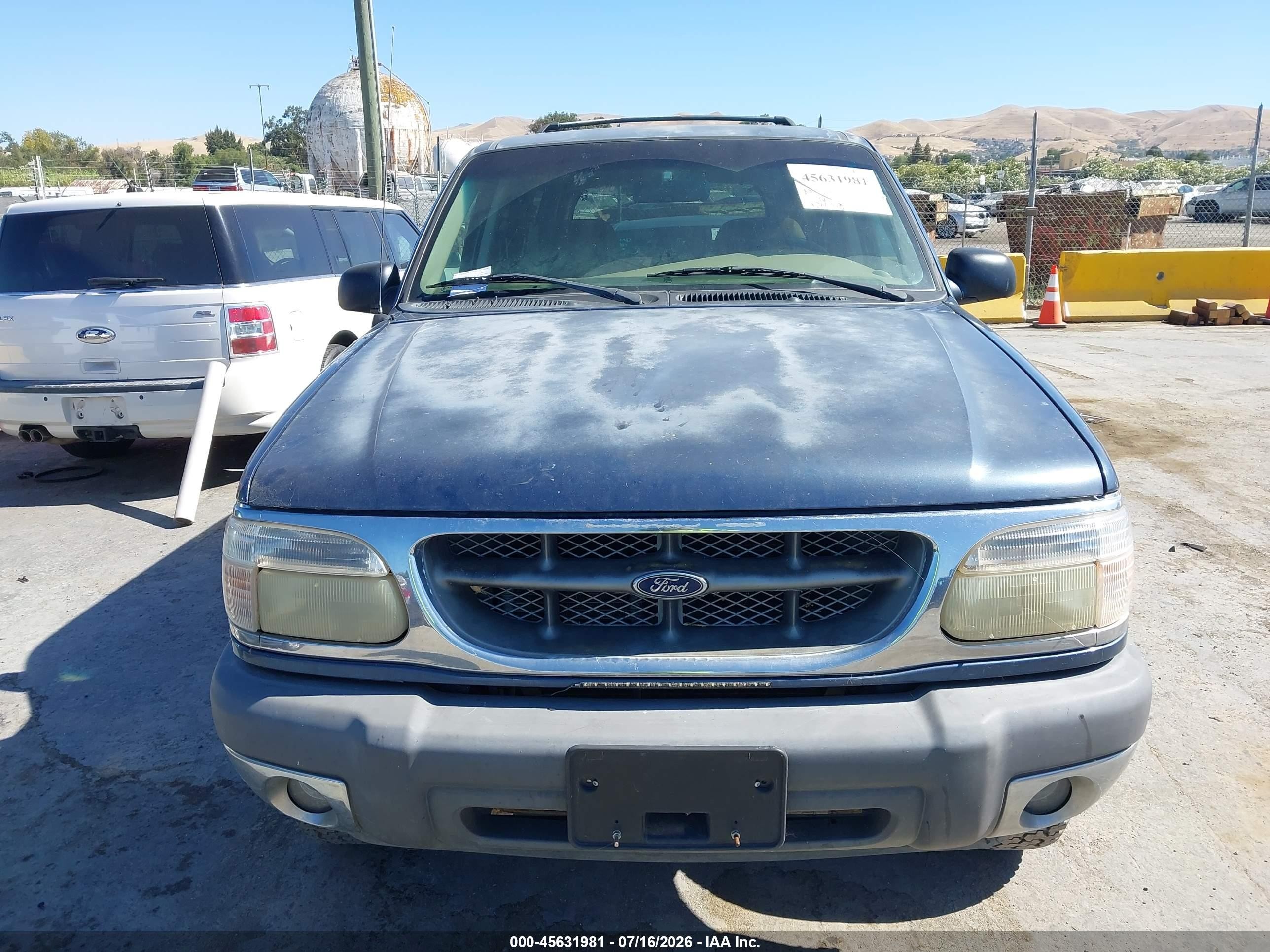 2001 Ford Explorer Xlt Blue vin: 1FMZU73E91ZA77874