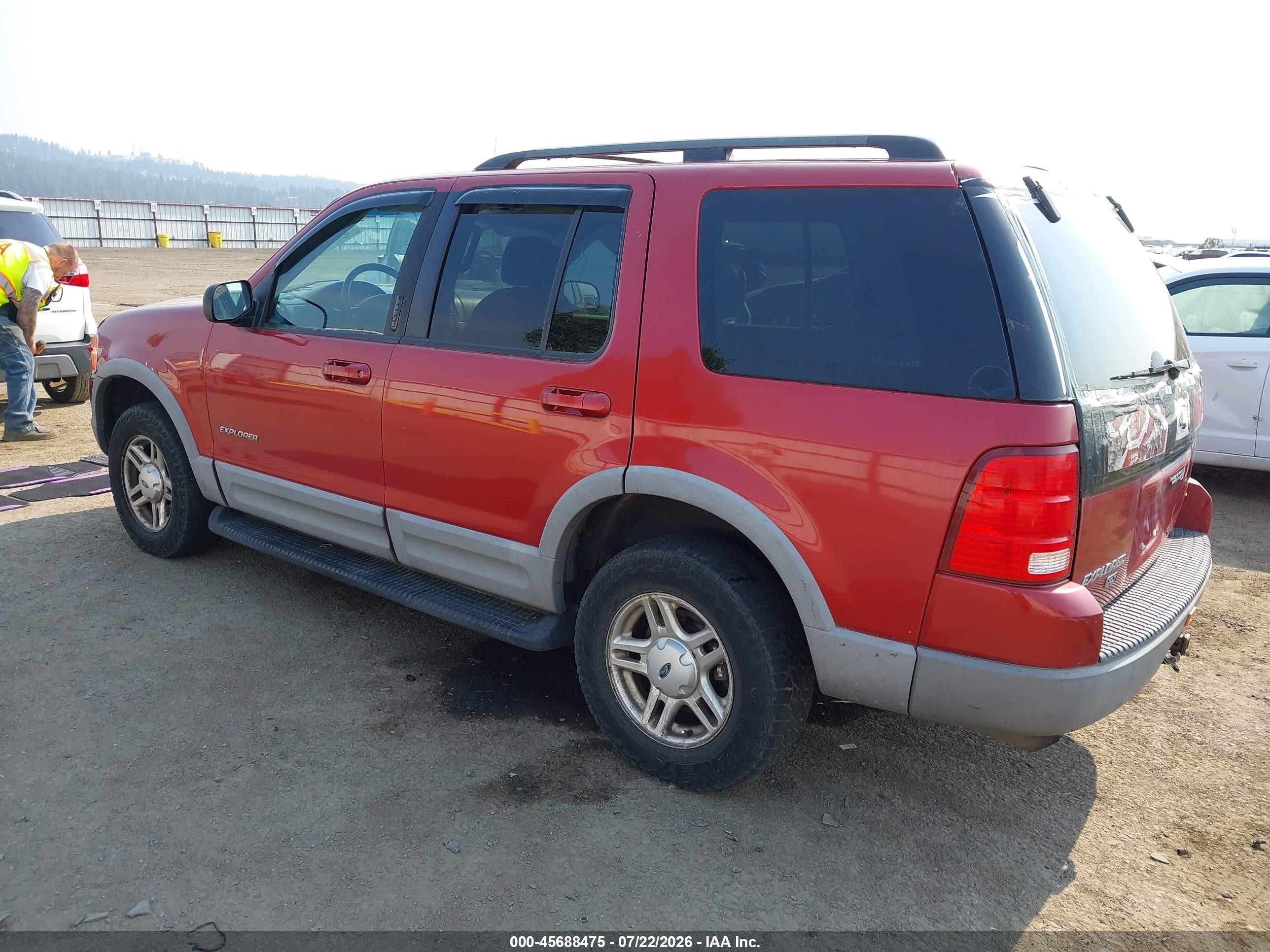 2002 Ford Explorer Xlt Red vin: 1FMZU73K12ZC68454